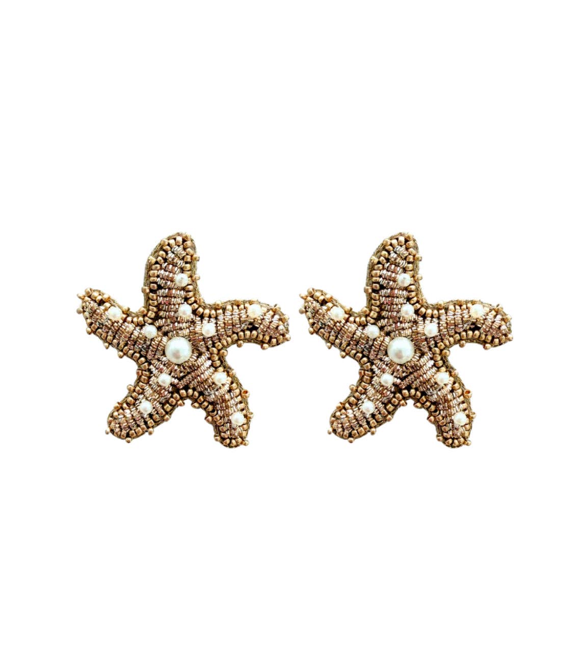 Golden Starfish Studs