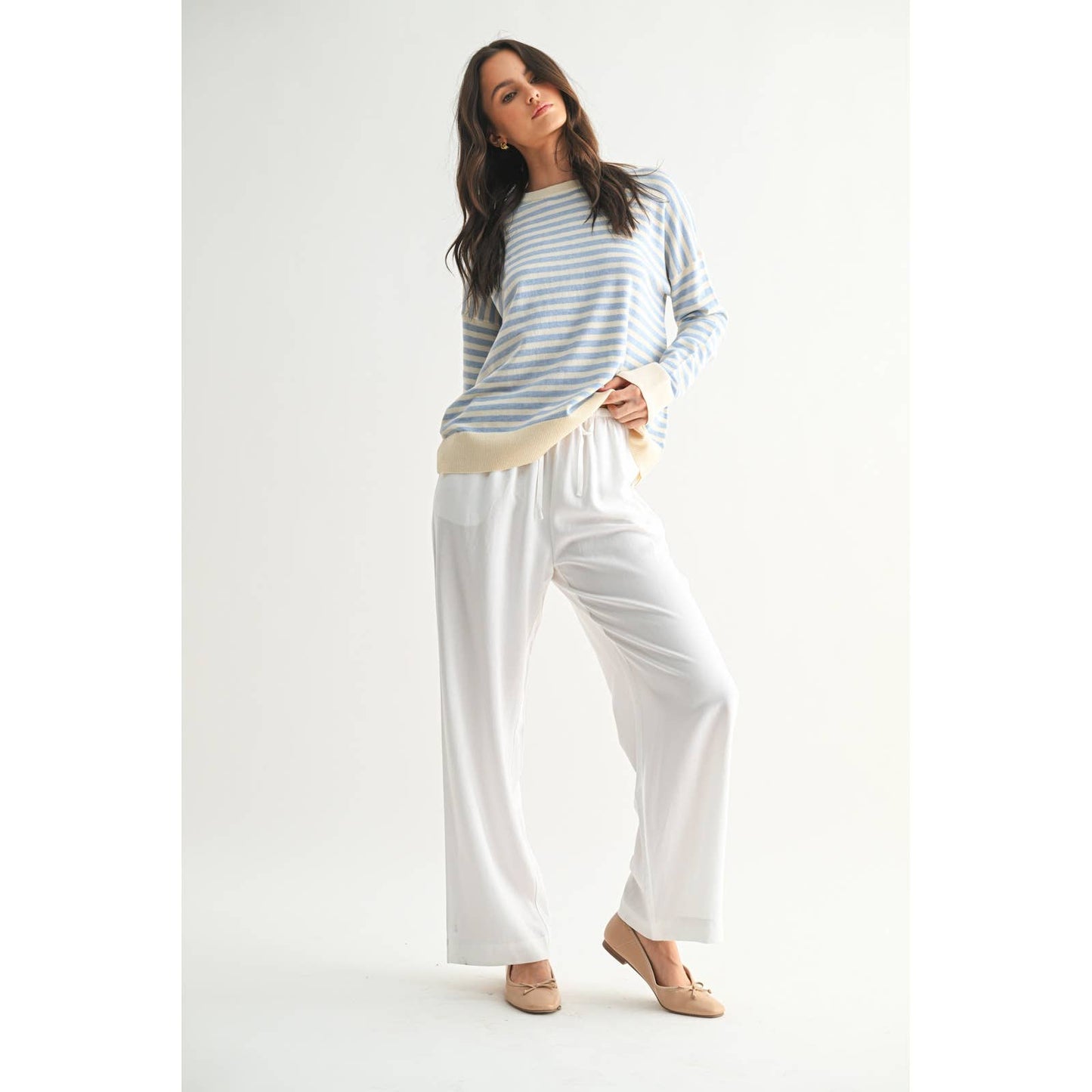 The Summer White Linen Pant