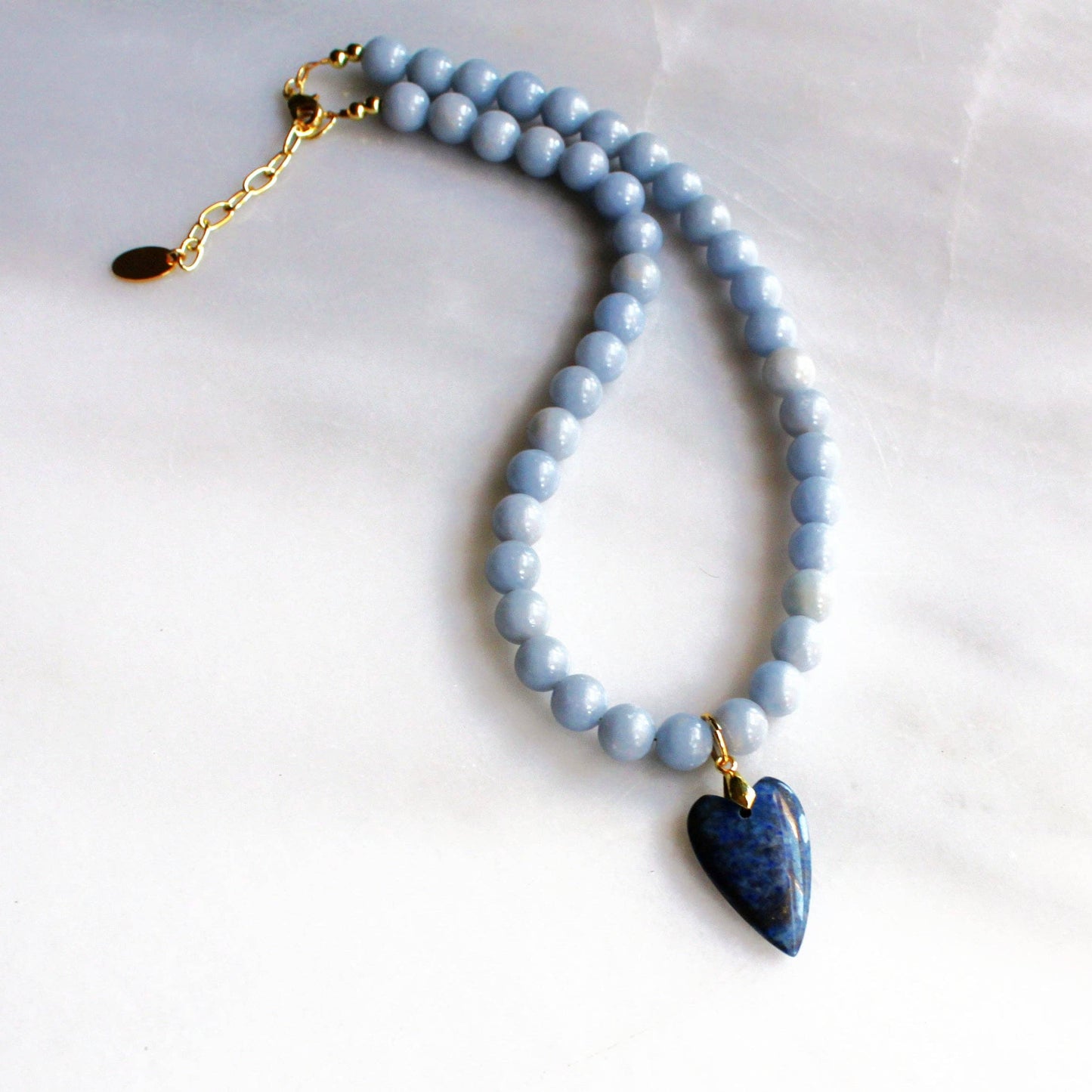 Navy Heart Necklace