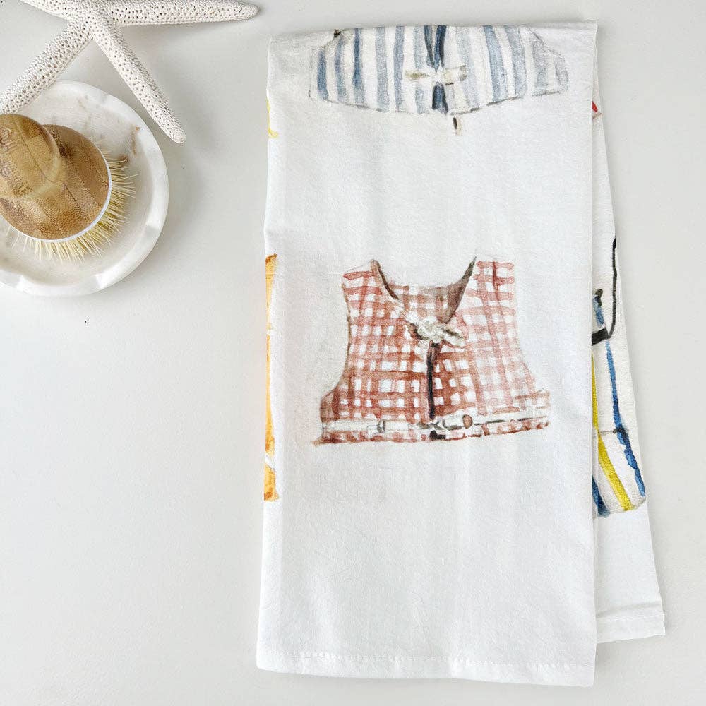 Emily Lex Studio Boat coats tea towel