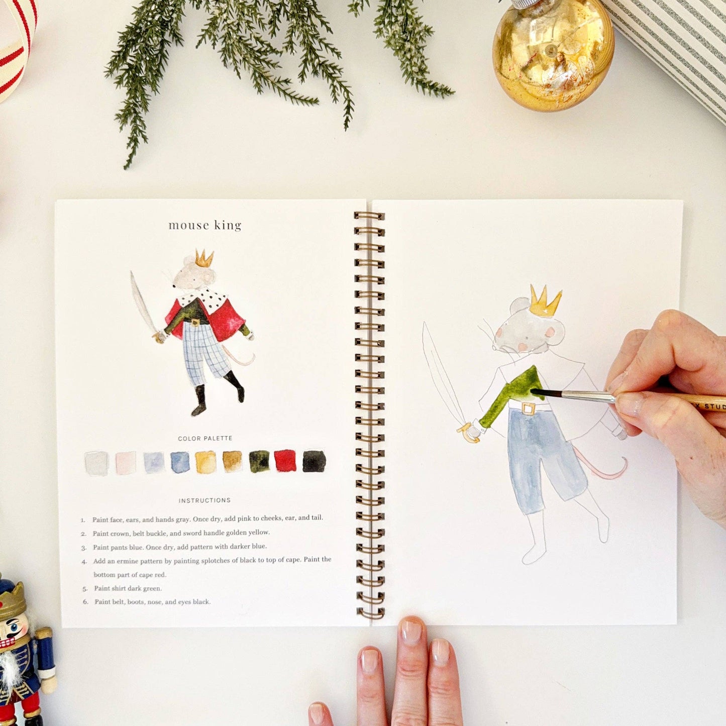 Emily Lex Studio Nutcracker Watercolor Workbook