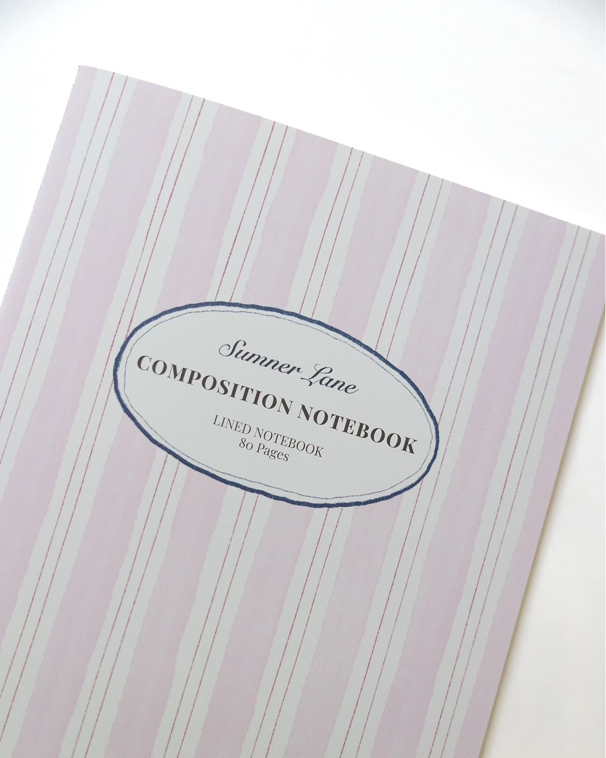 Pink Stripes Composition Notebook