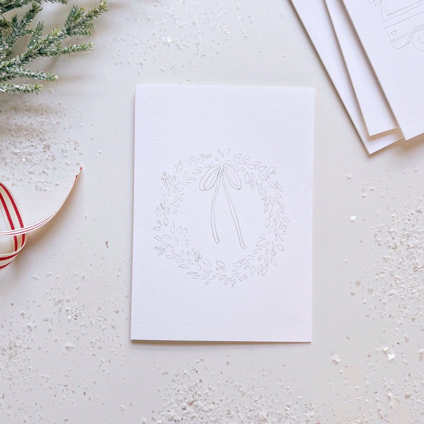 Emily Lex Studio Christmas cheer paintable notecard