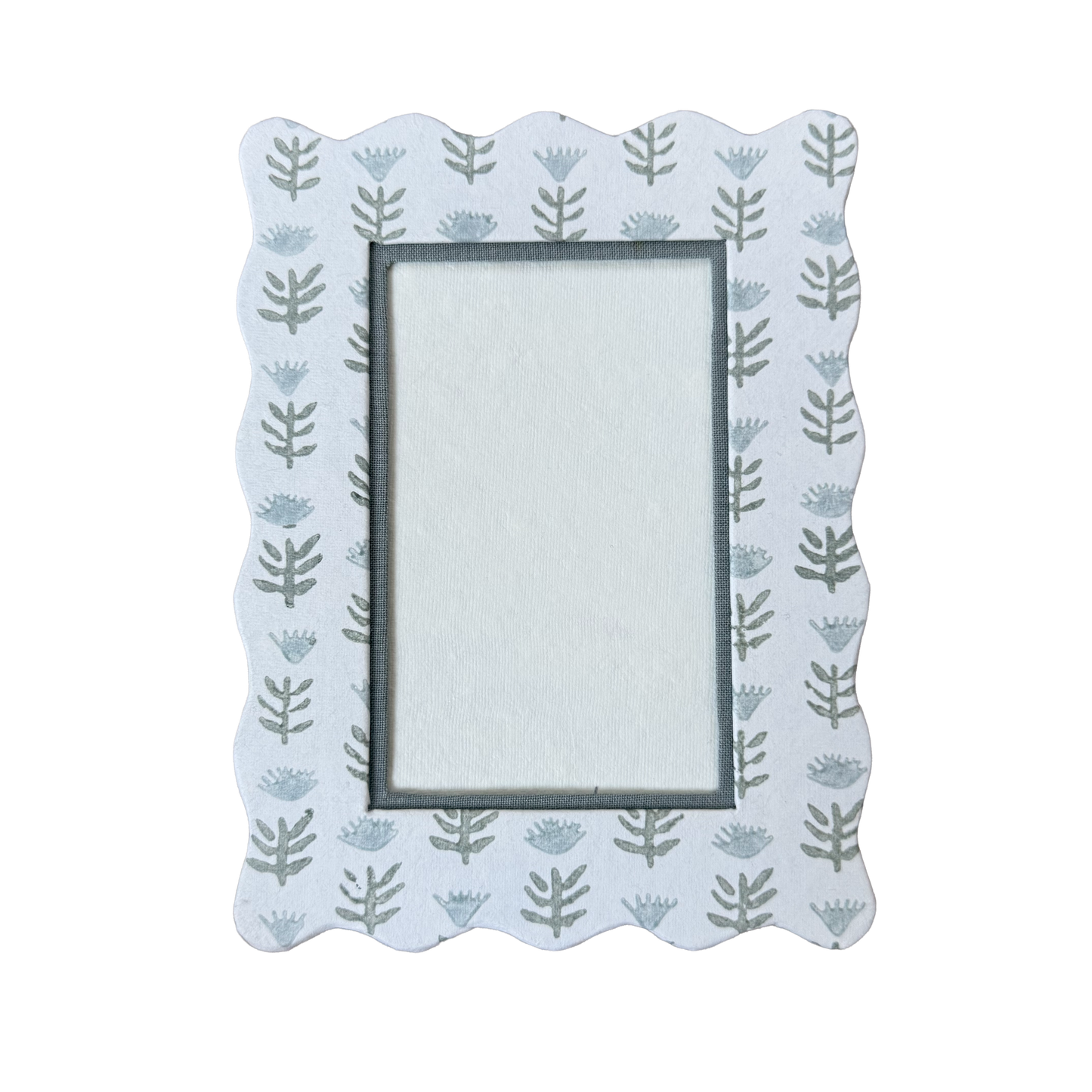 Claire Block Print Frame - 4x6