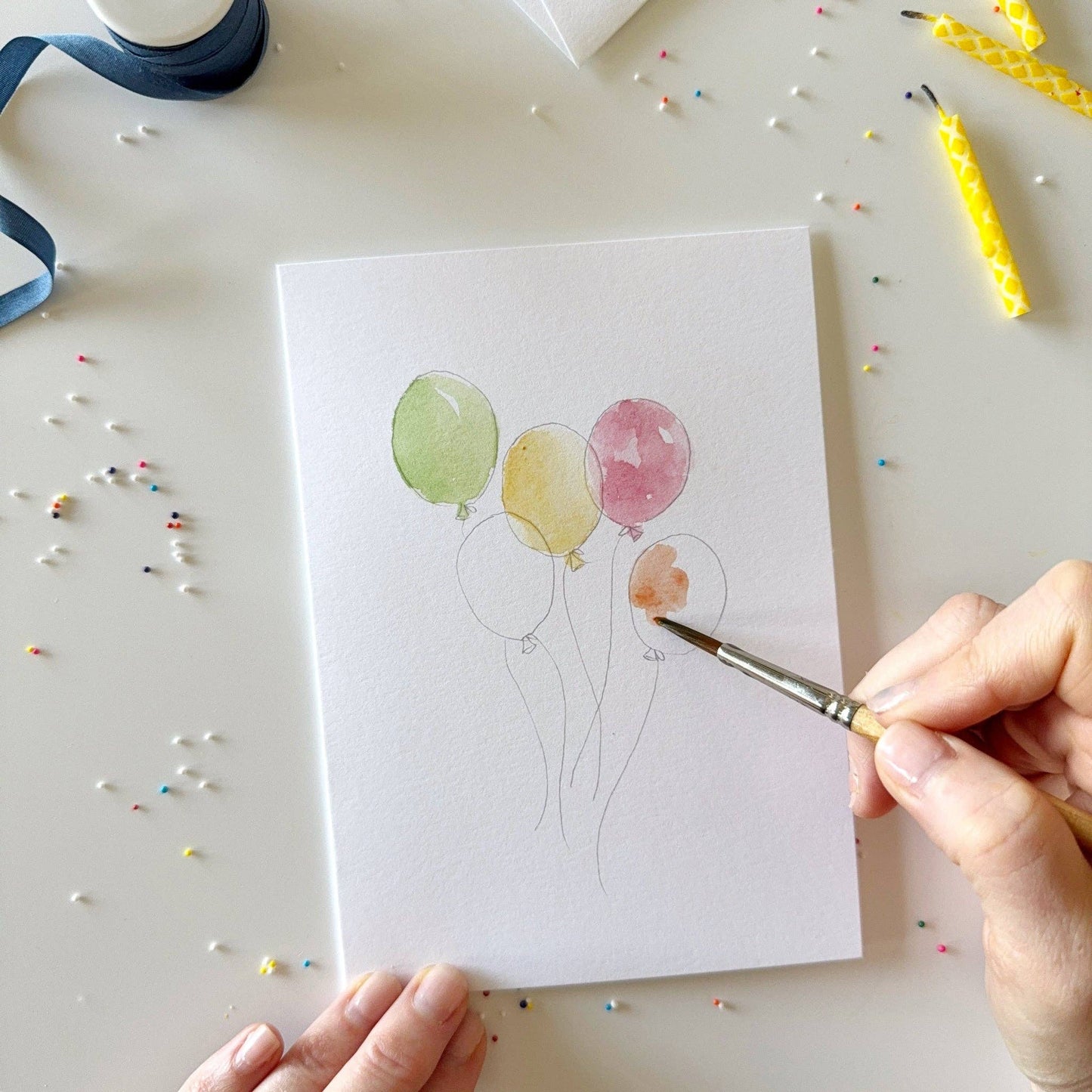 Emily Lex Studio Celebrate Paintable Notecards