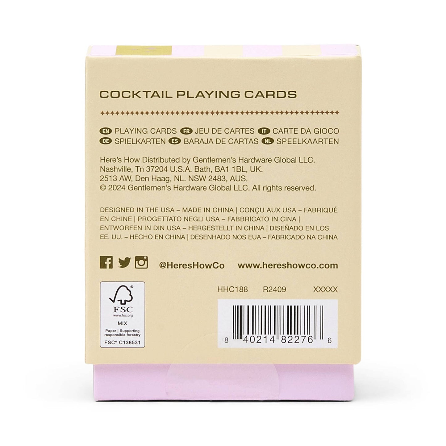 Cocktail Playing Cards