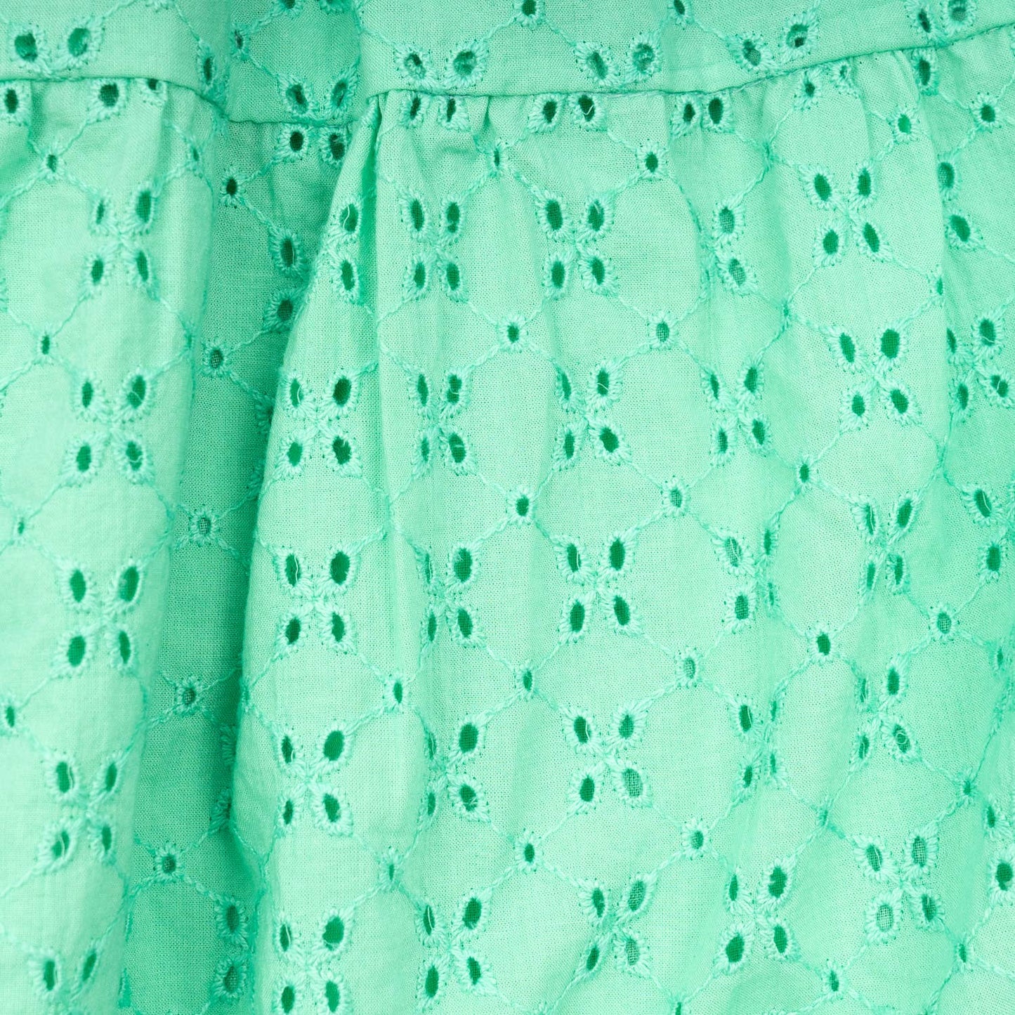 Esmeralda Green Eyelet Smocked Dress