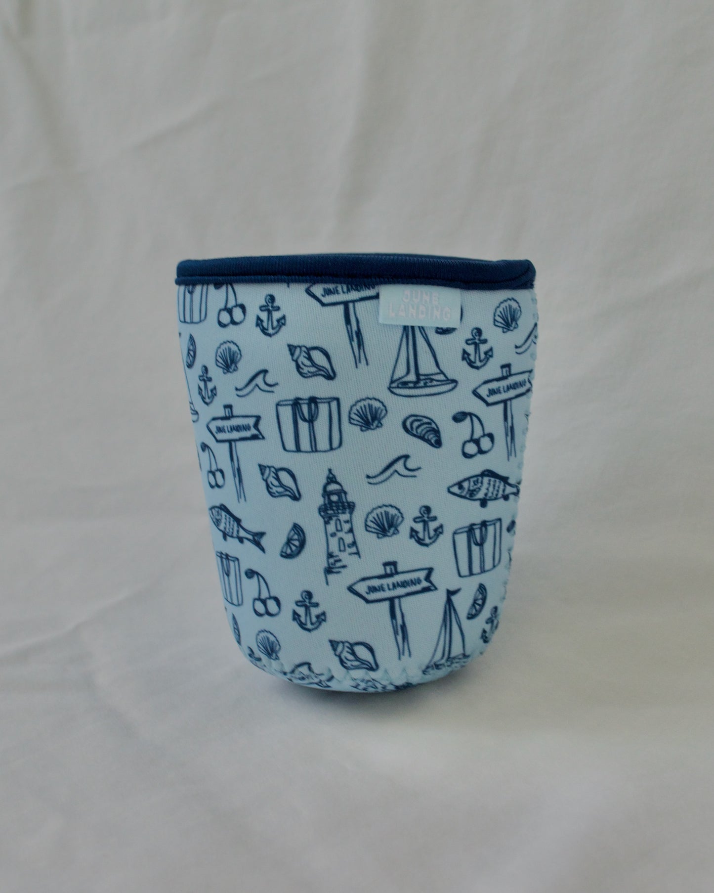 Light Blue Icon Sketch Coozie
