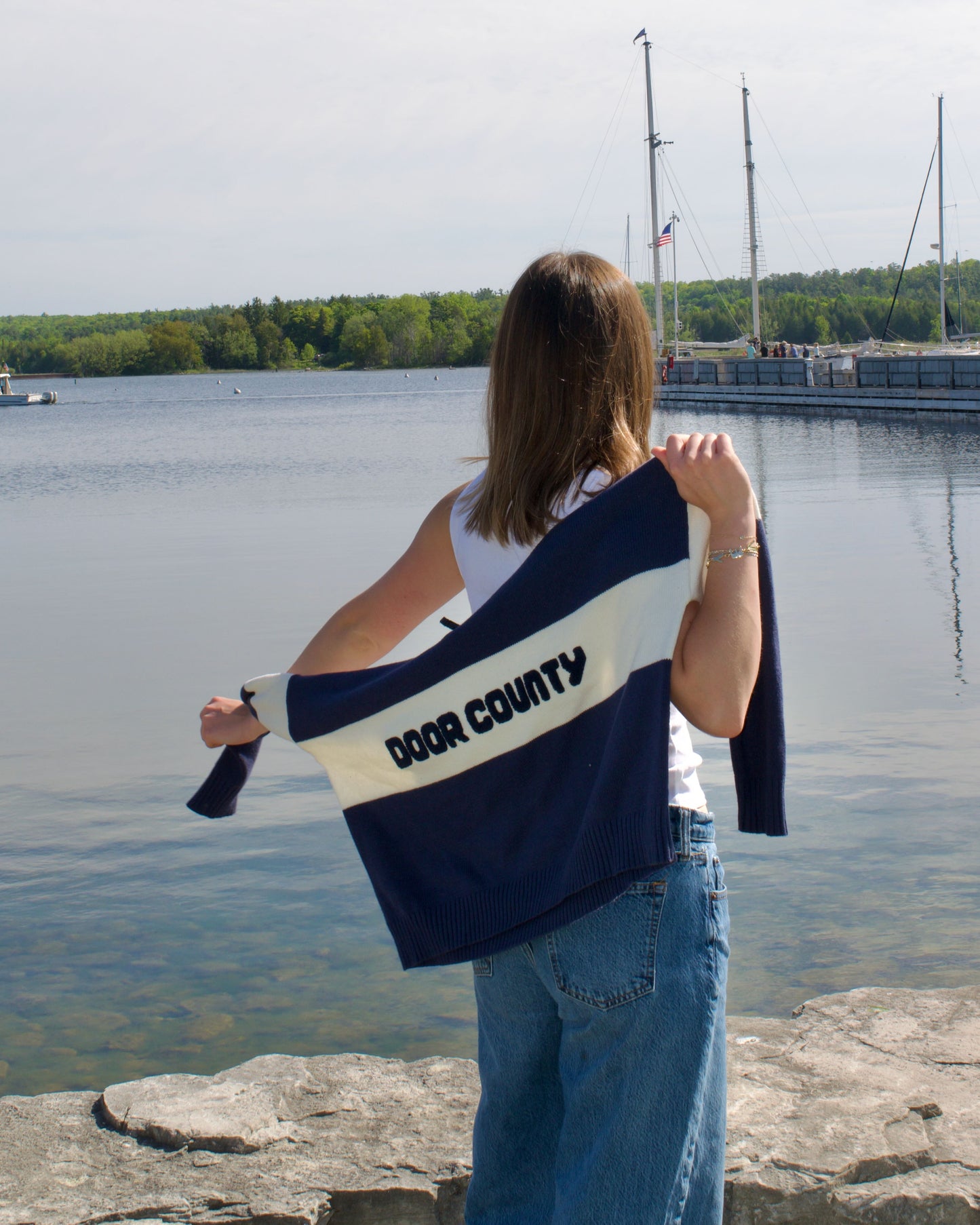 Door County Quarter Zip Sweater
