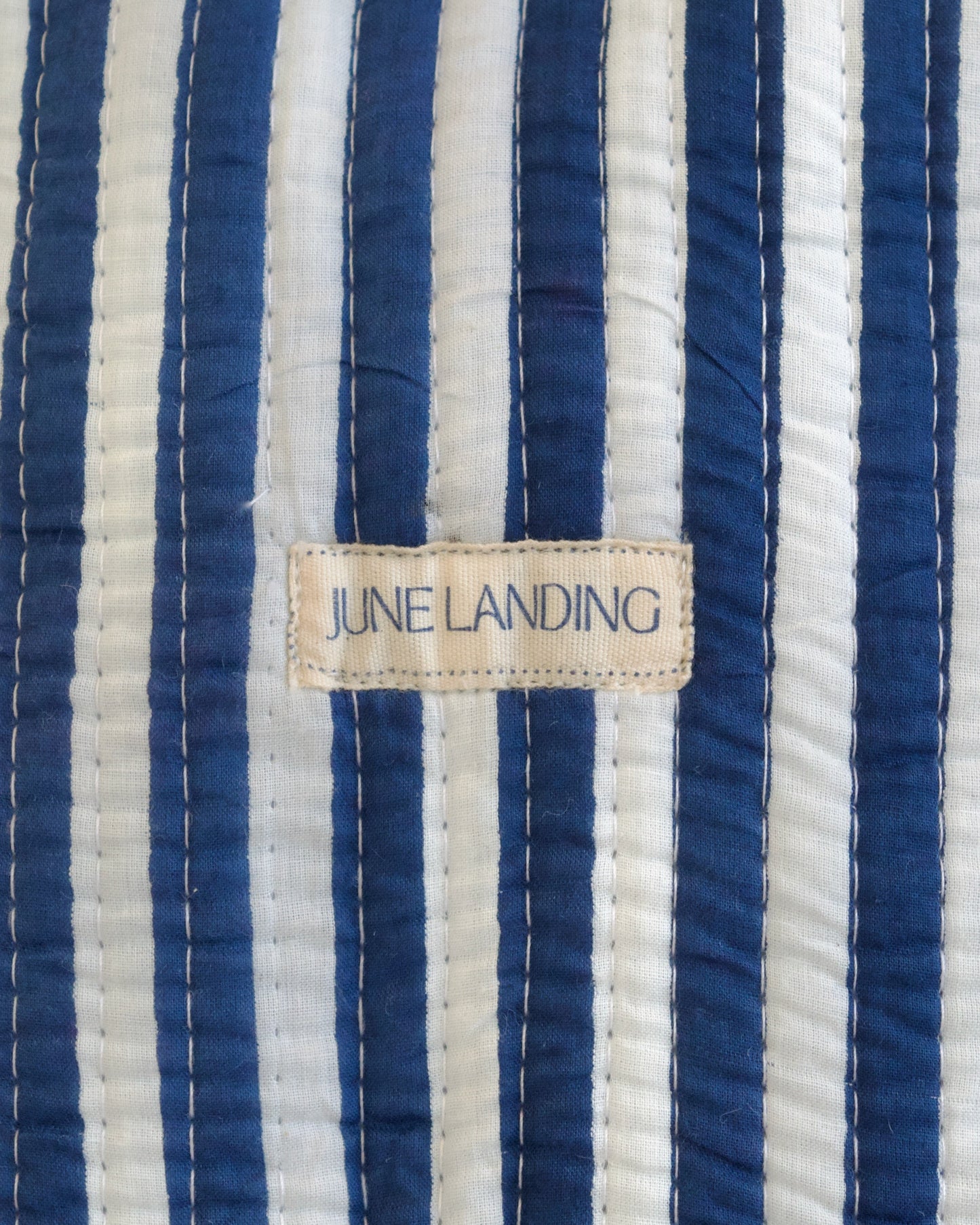 Sailor Stripe Navy Quilted Harbor Tote