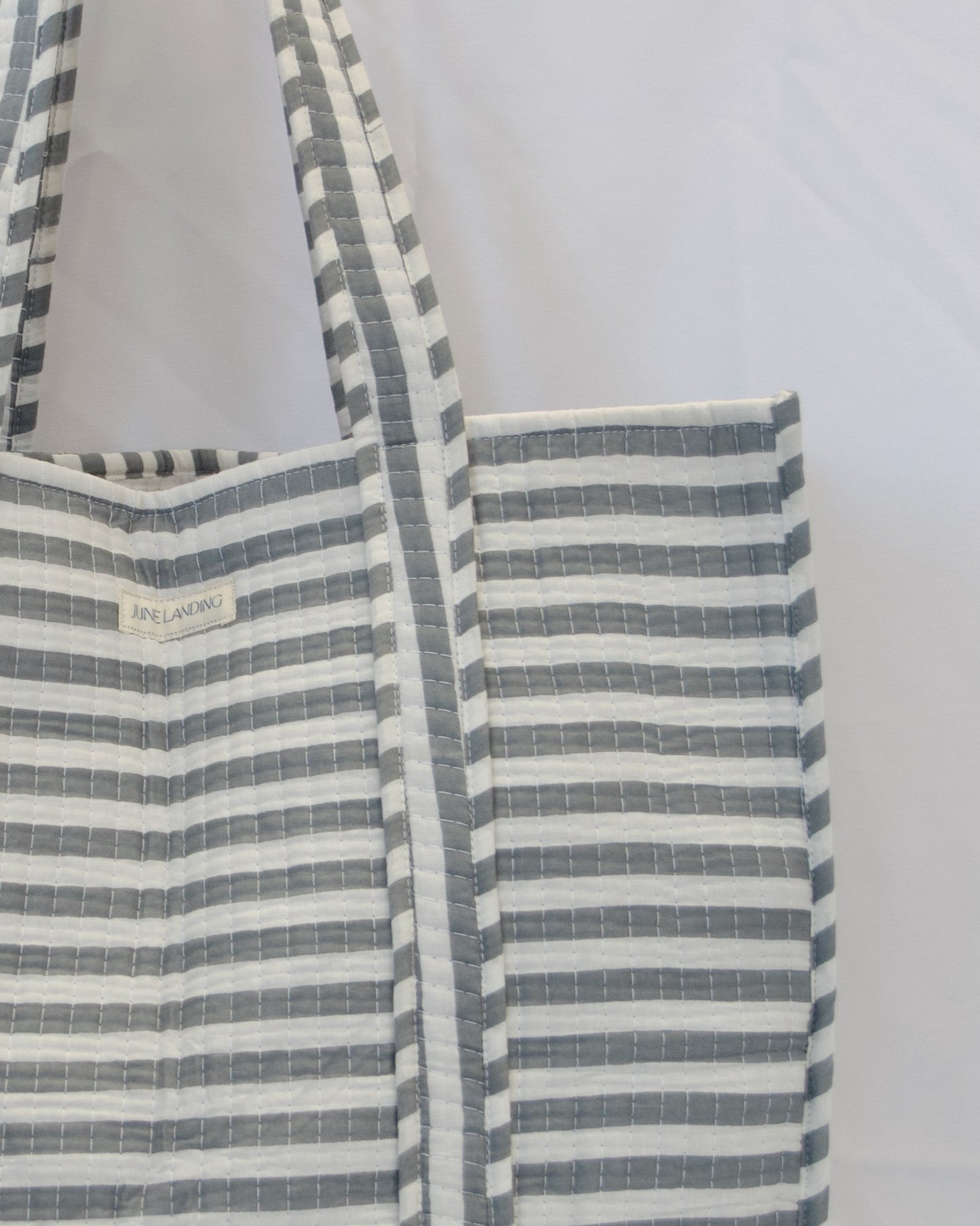 Sailor Stripe Quilted Harbor Tote