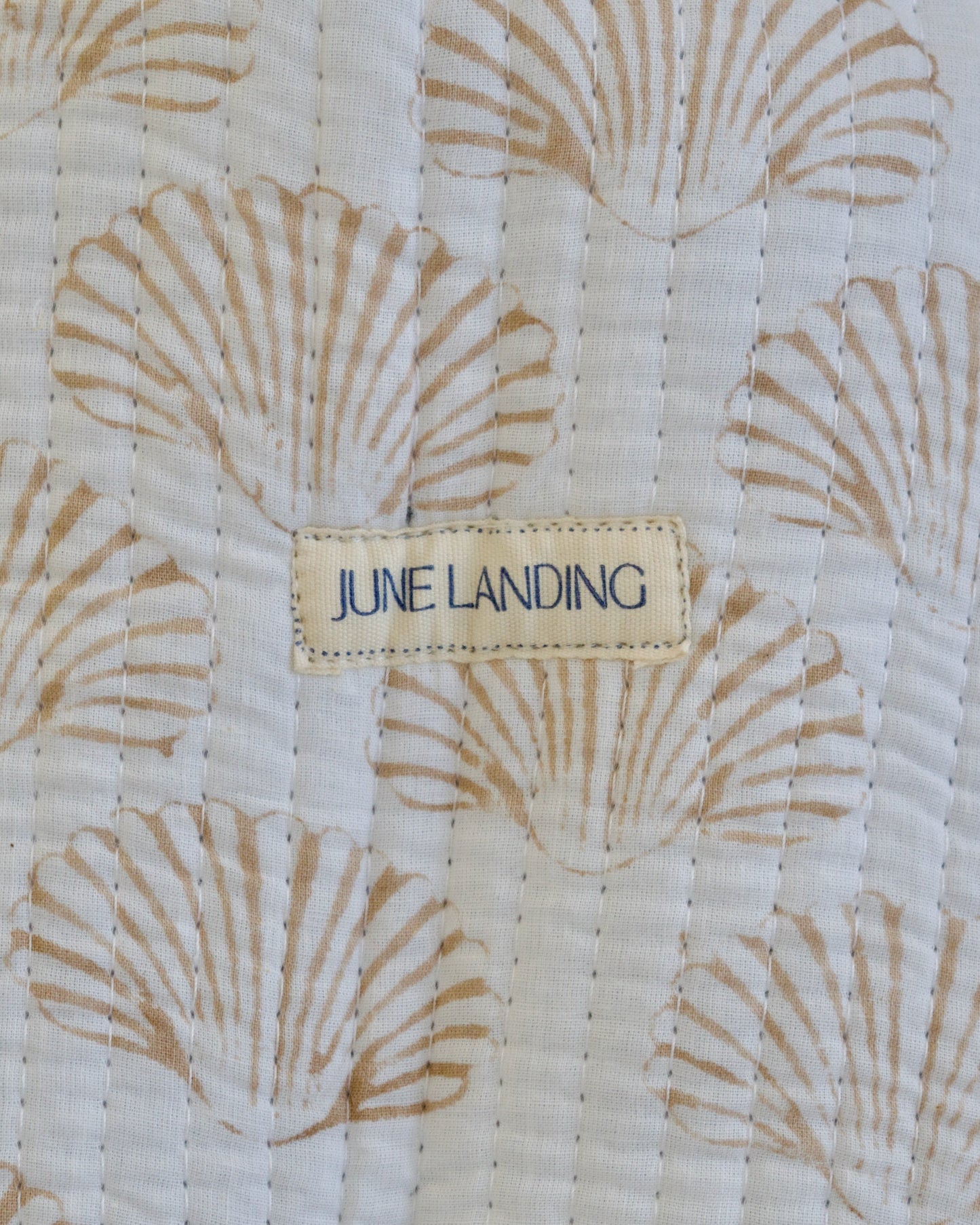 Piper Tan Shell Quilted Harbor Tote