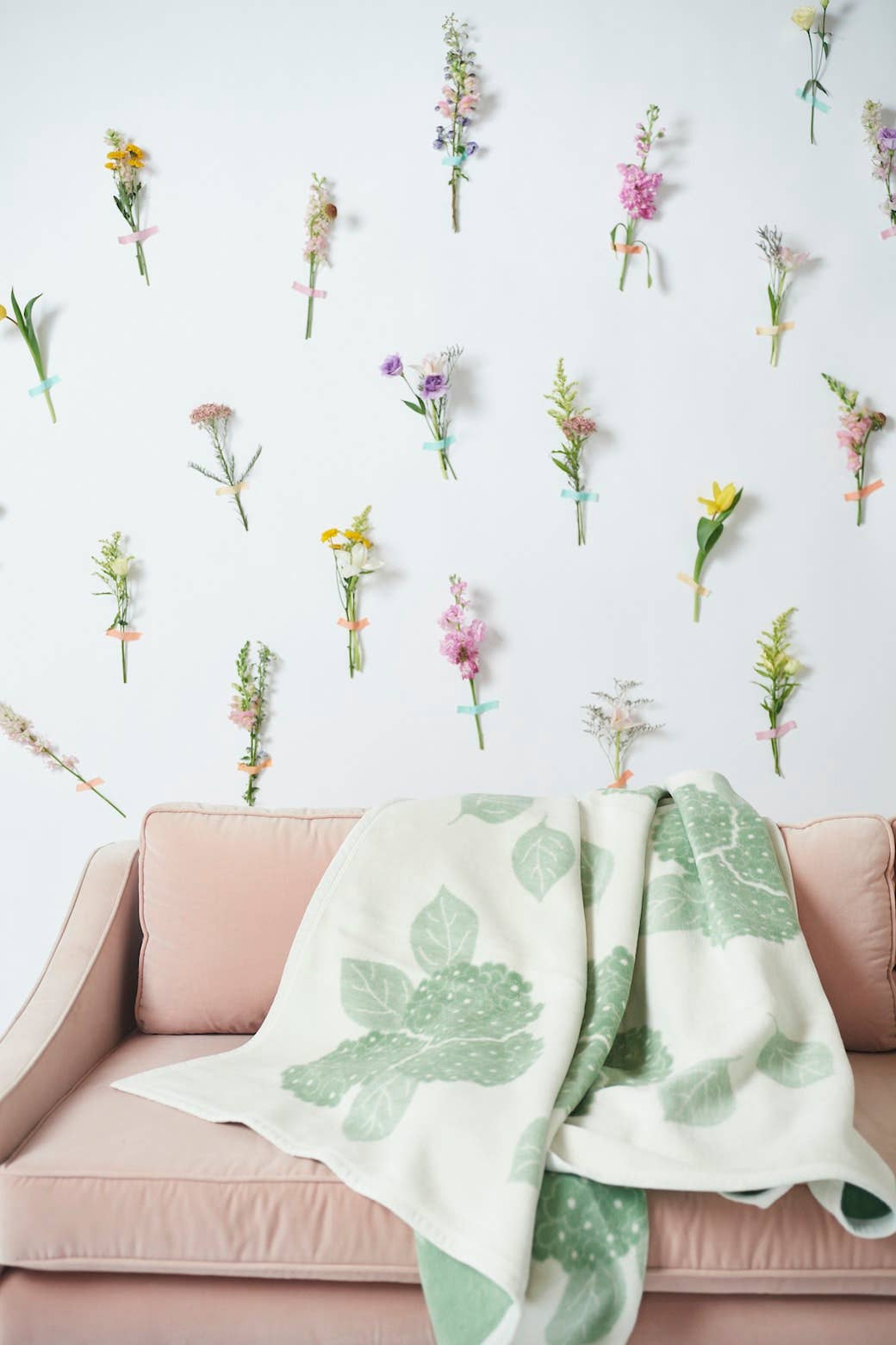 Hydrangeas Sage ChappyWrap Blanket