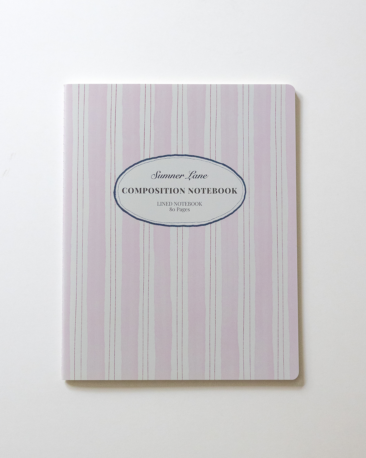 Pink Stripes Composition Notebook