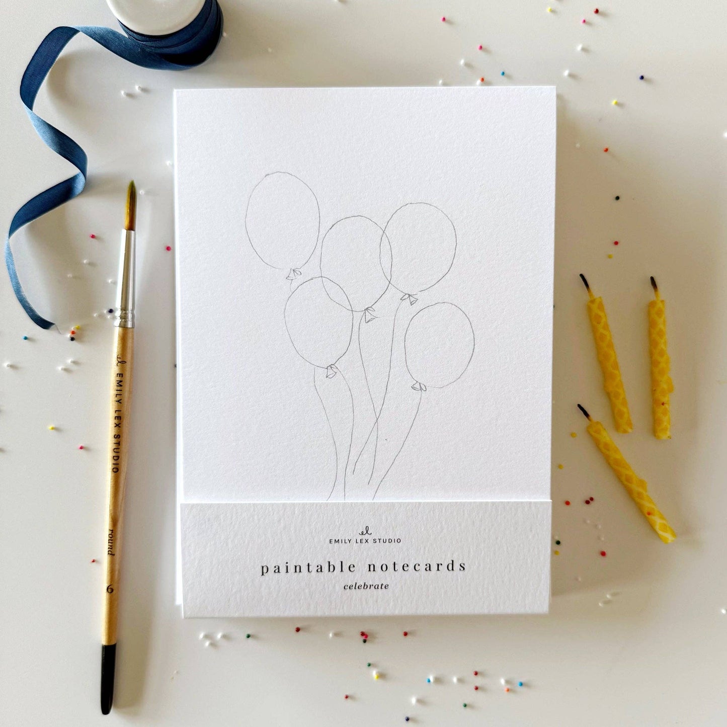 Emily Lex Studio Celebrate Paintable Notecards