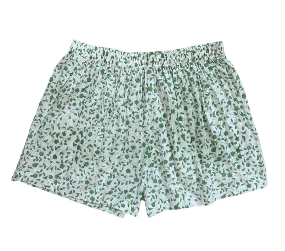 Boxer Shorts Dainty Green Vine