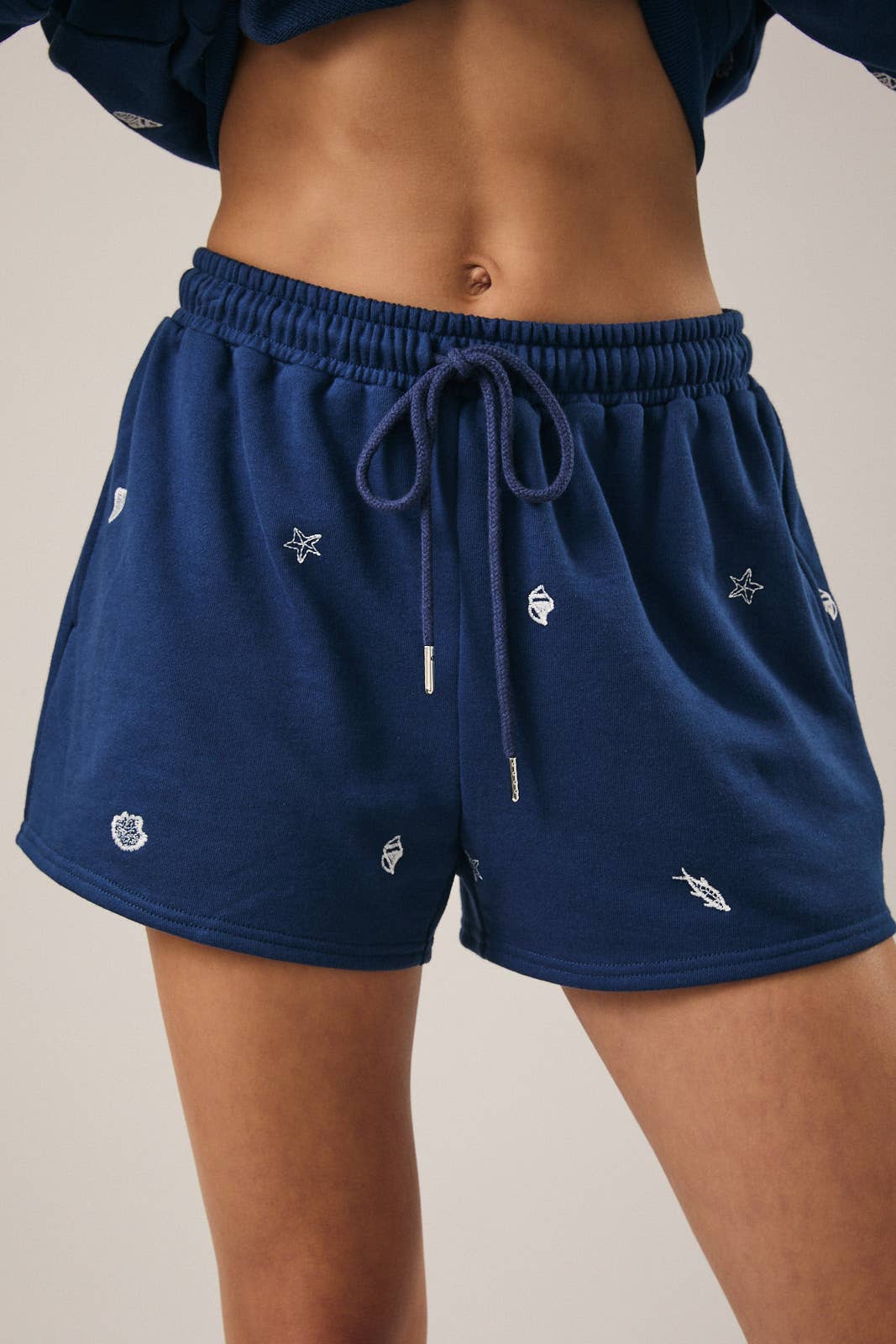 Coastal Embroidered Shorts