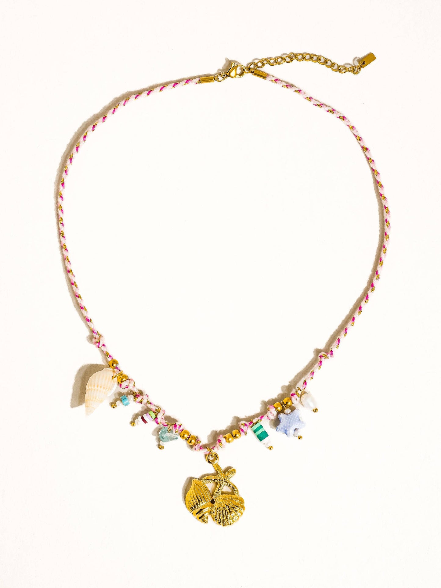 Rope Shell Charm Necklace