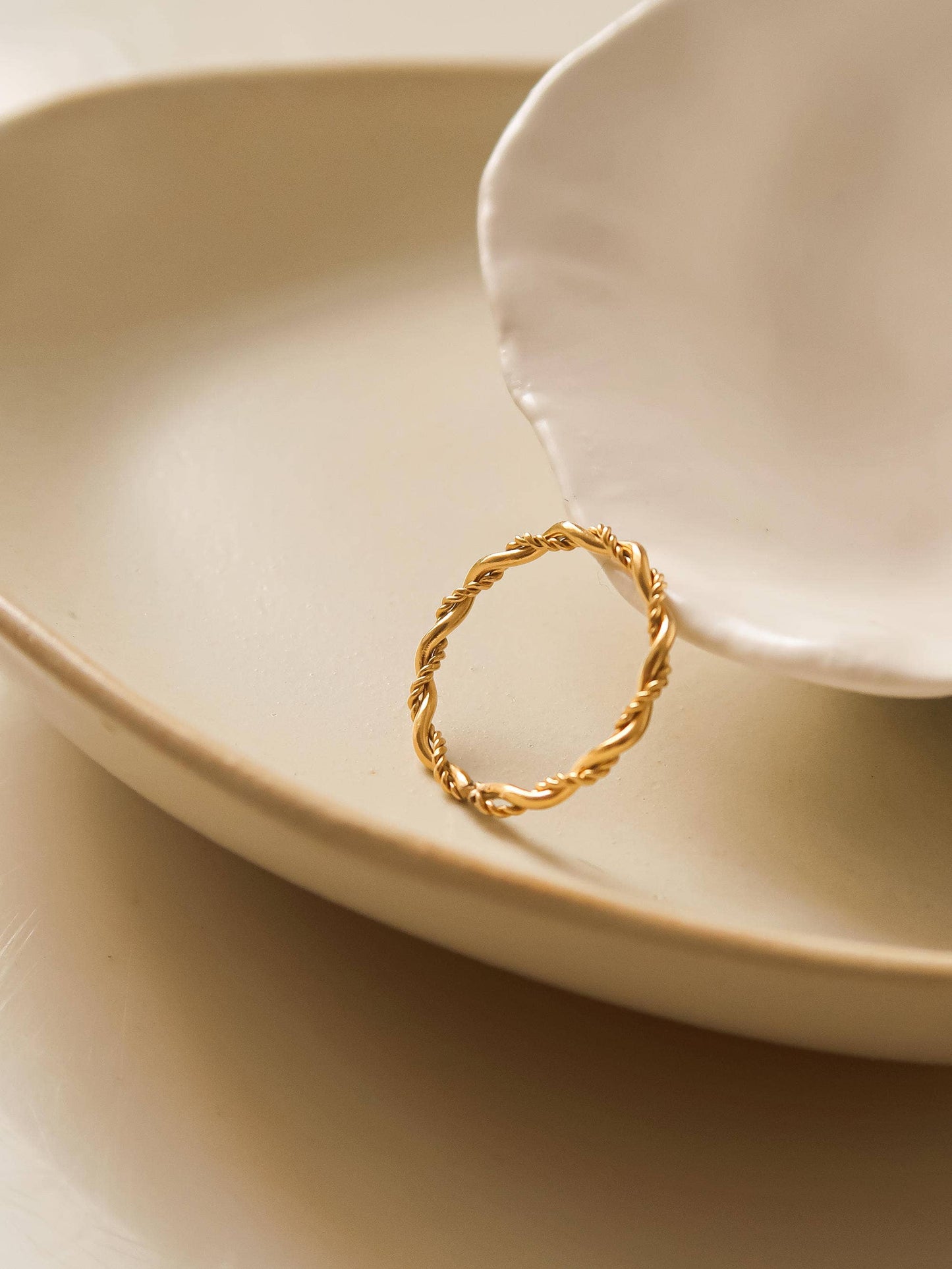 Ember Dainty Braided Ring