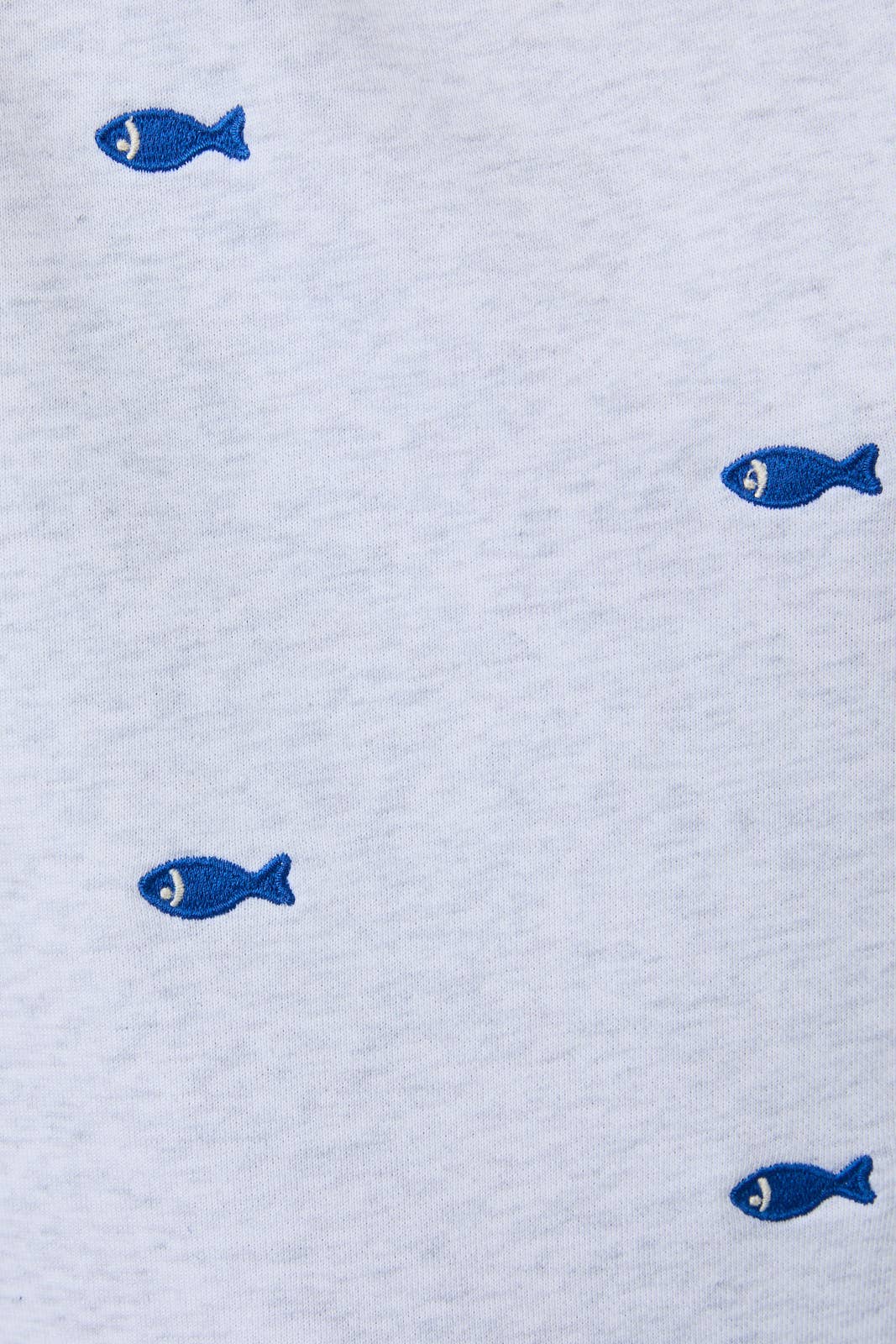 Fish Embroidered Shorts