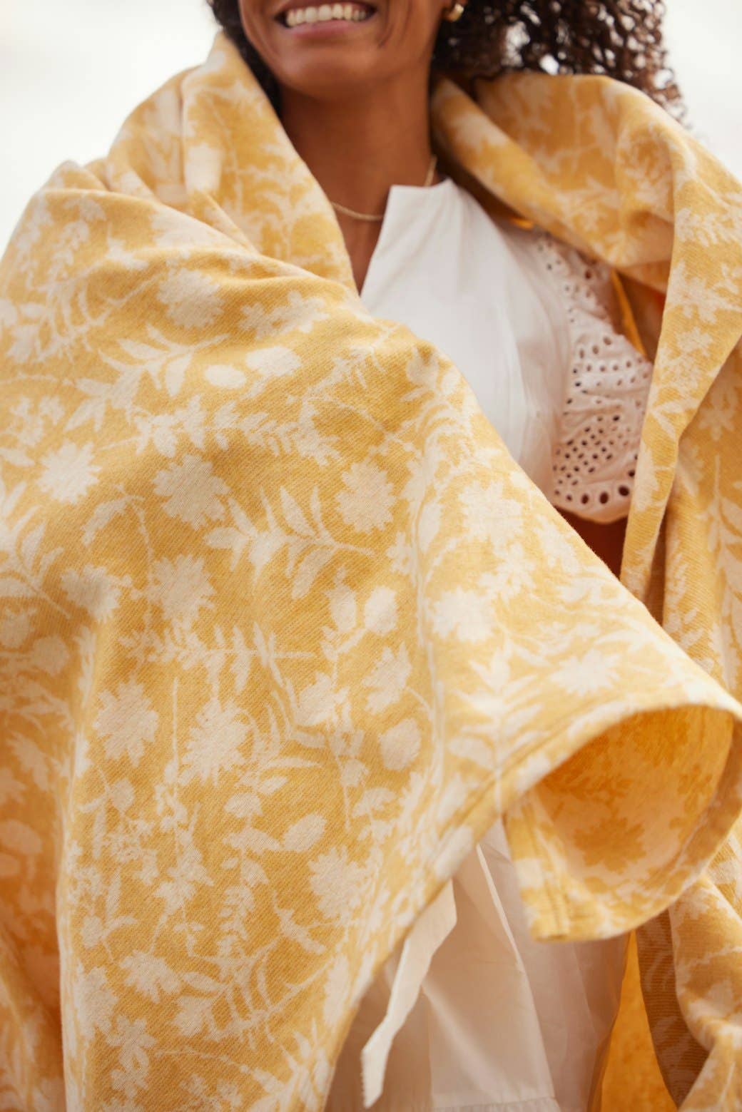 The Lightweight ChappyWrap Blanket - Wildflower Daffodil