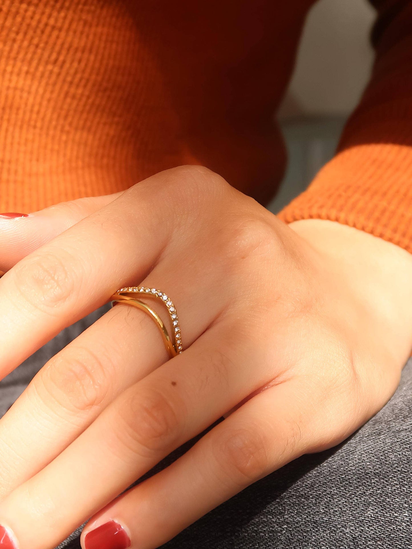 Meara Dainty Layered Ring