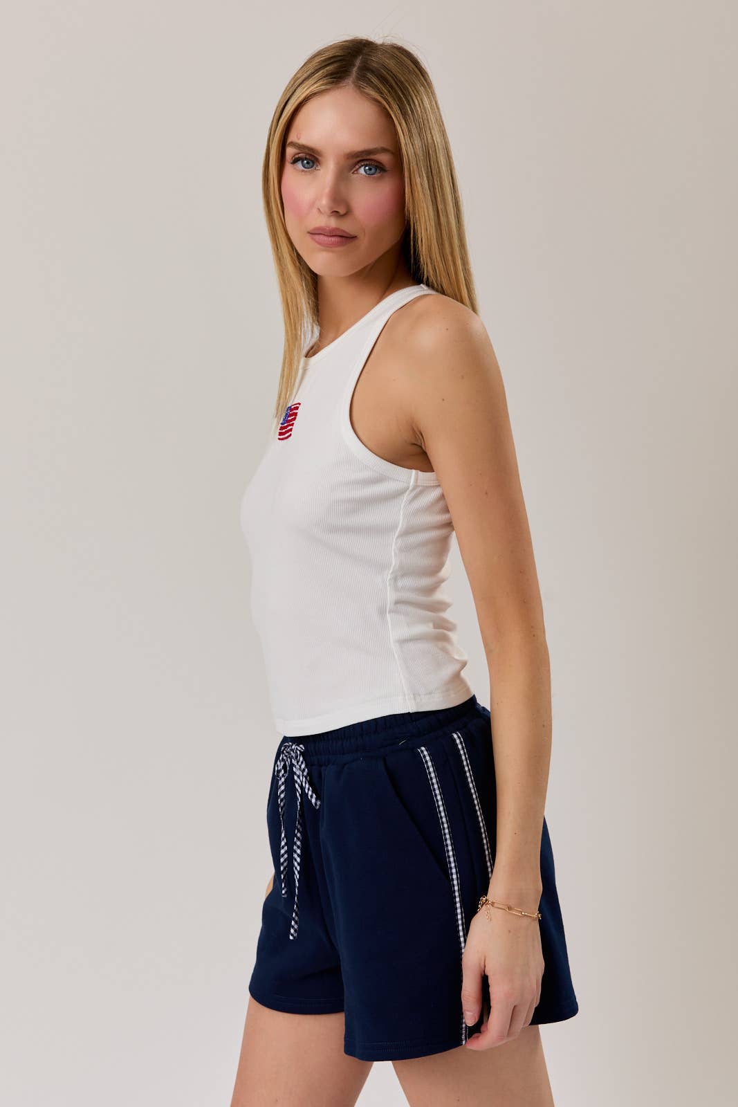 American Flag Beaded Tank