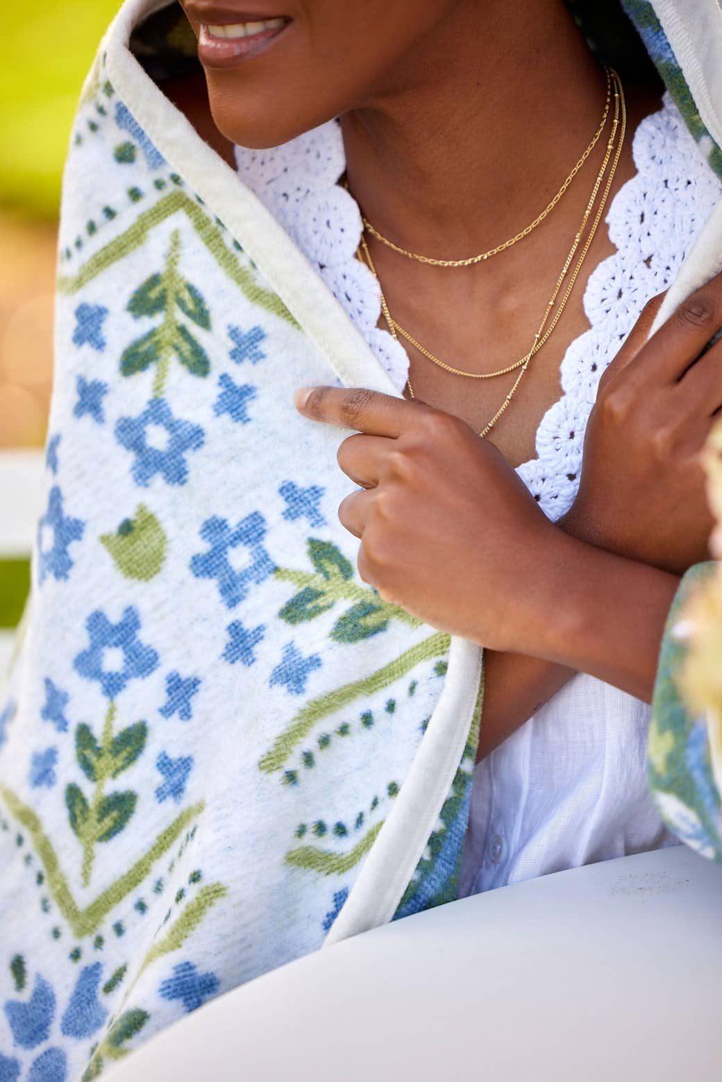 Farmhouse Flowers ChappyWrap Blanket
