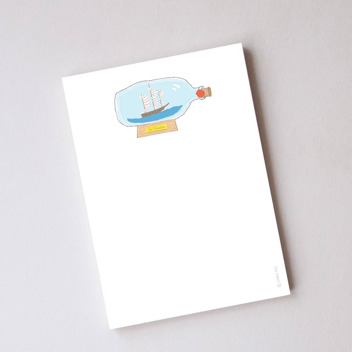 Boat in a Bottle Notepad