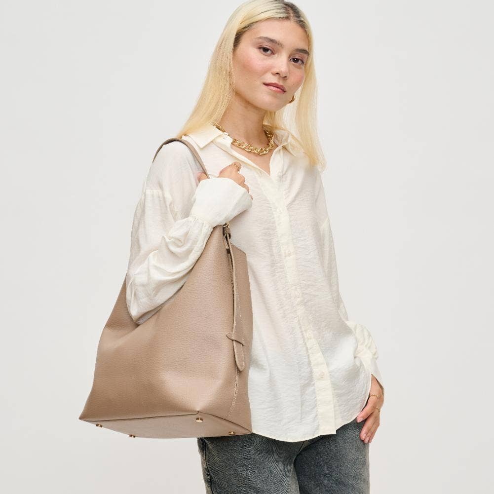 The Daily Hobo Tote in Taupe