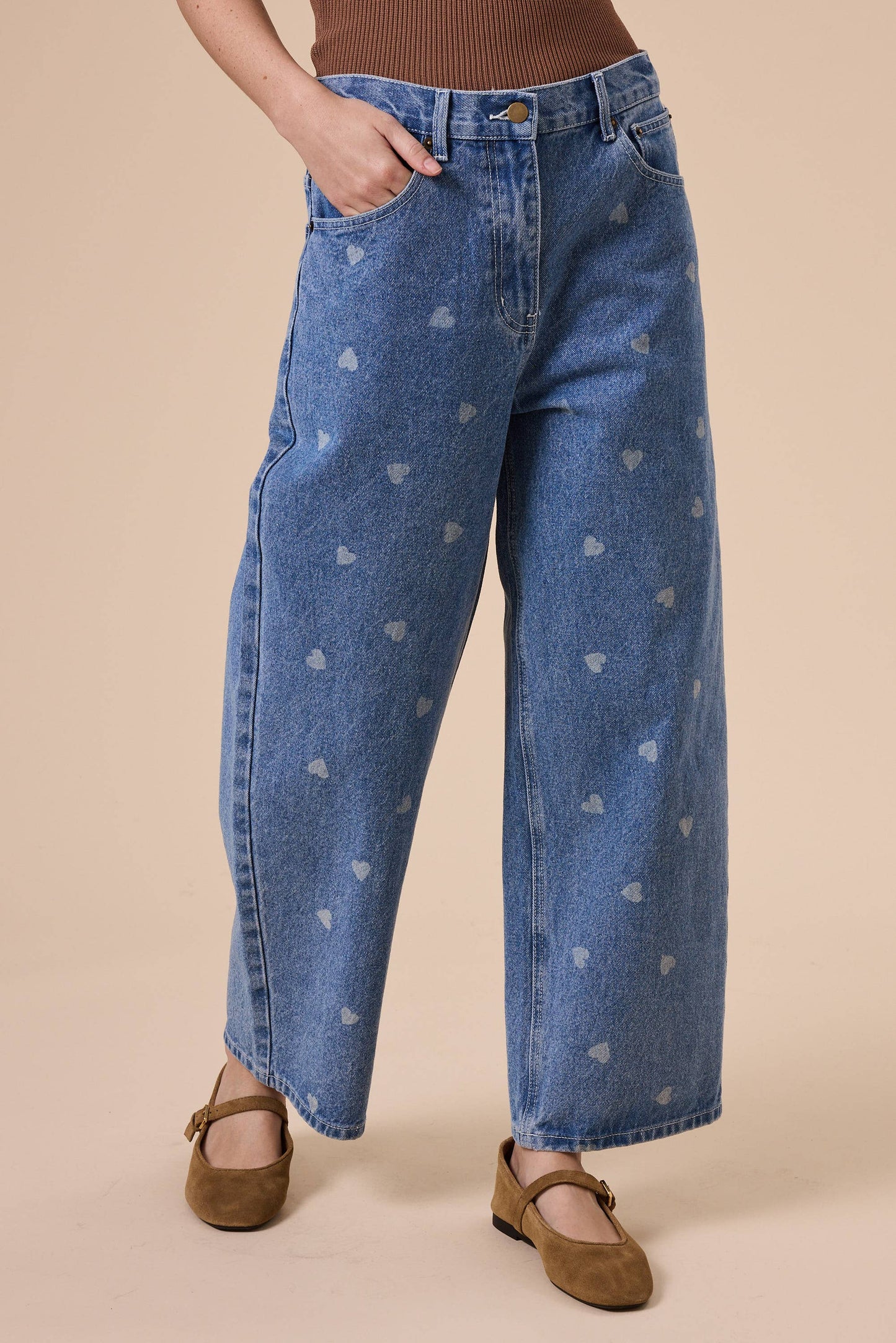 Hearts on Hearts Denim Pants