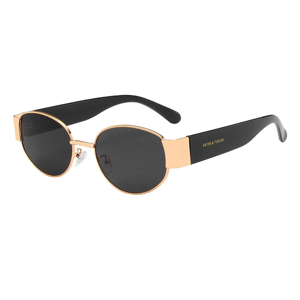 Elliott Polarized Sunglasses - Black/Gold