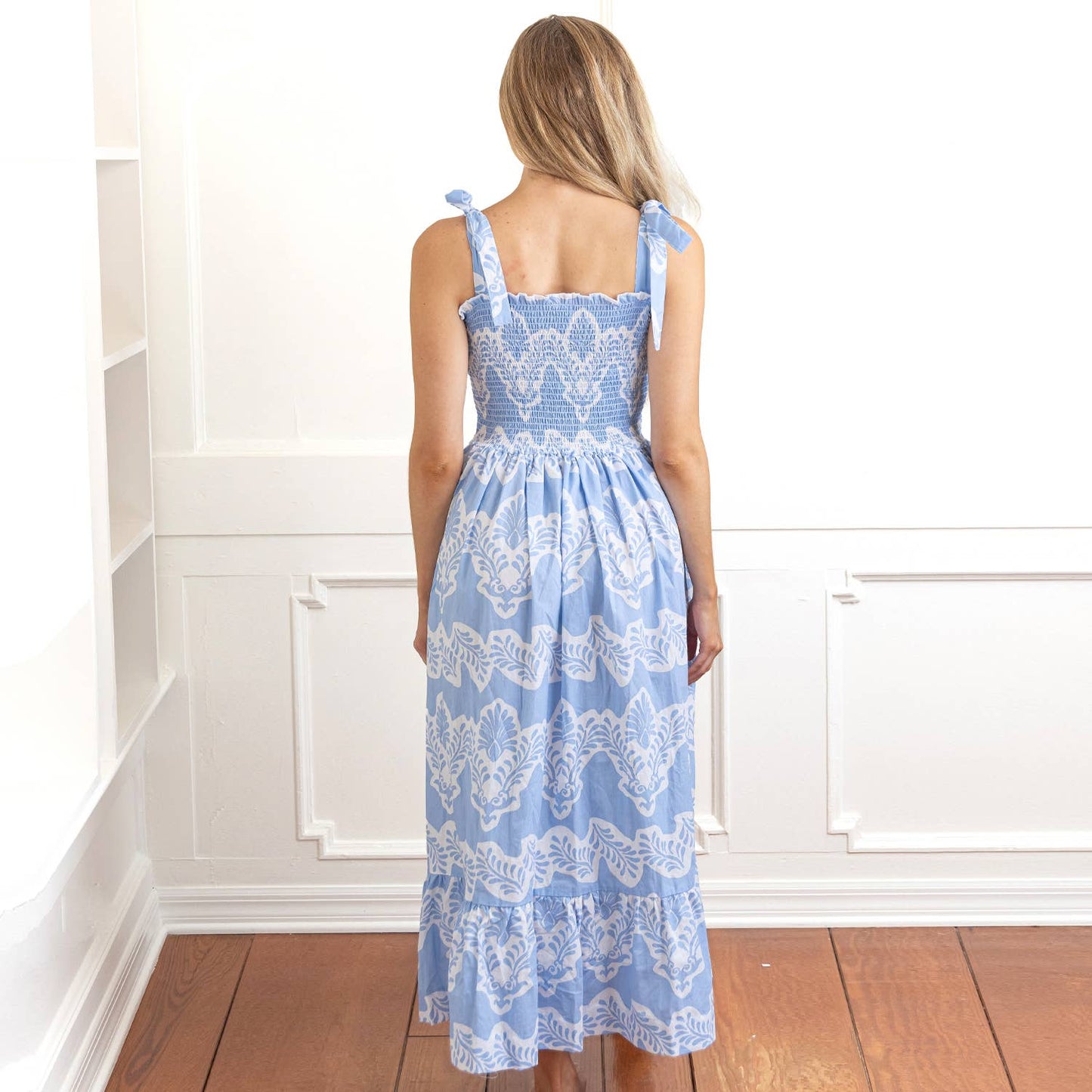 Carolina Tie Top Smocked Dress