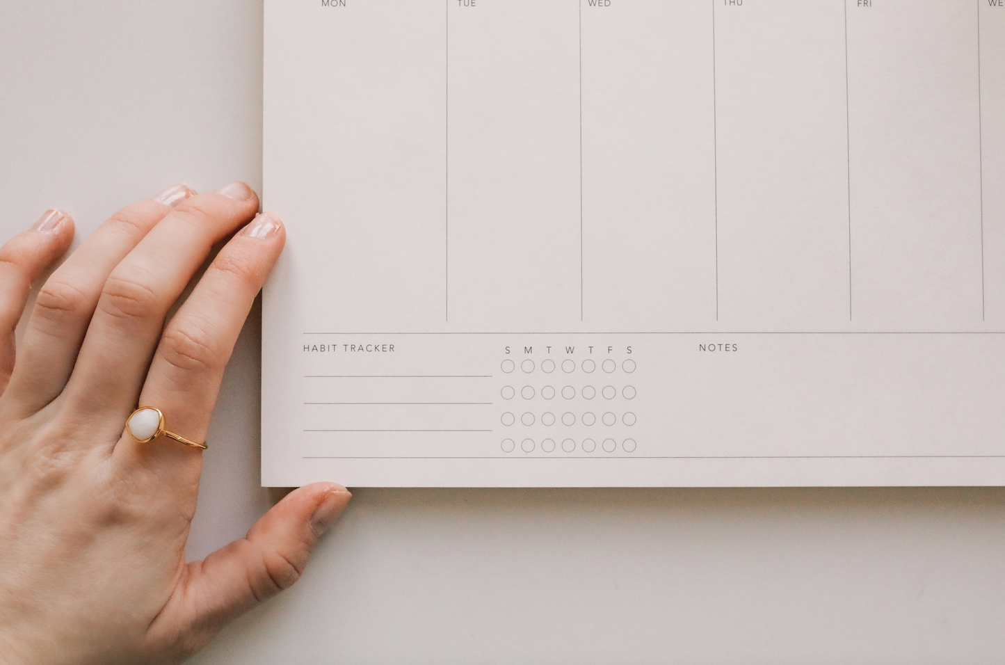 Good Things Take Time Weekly Notepad Planner