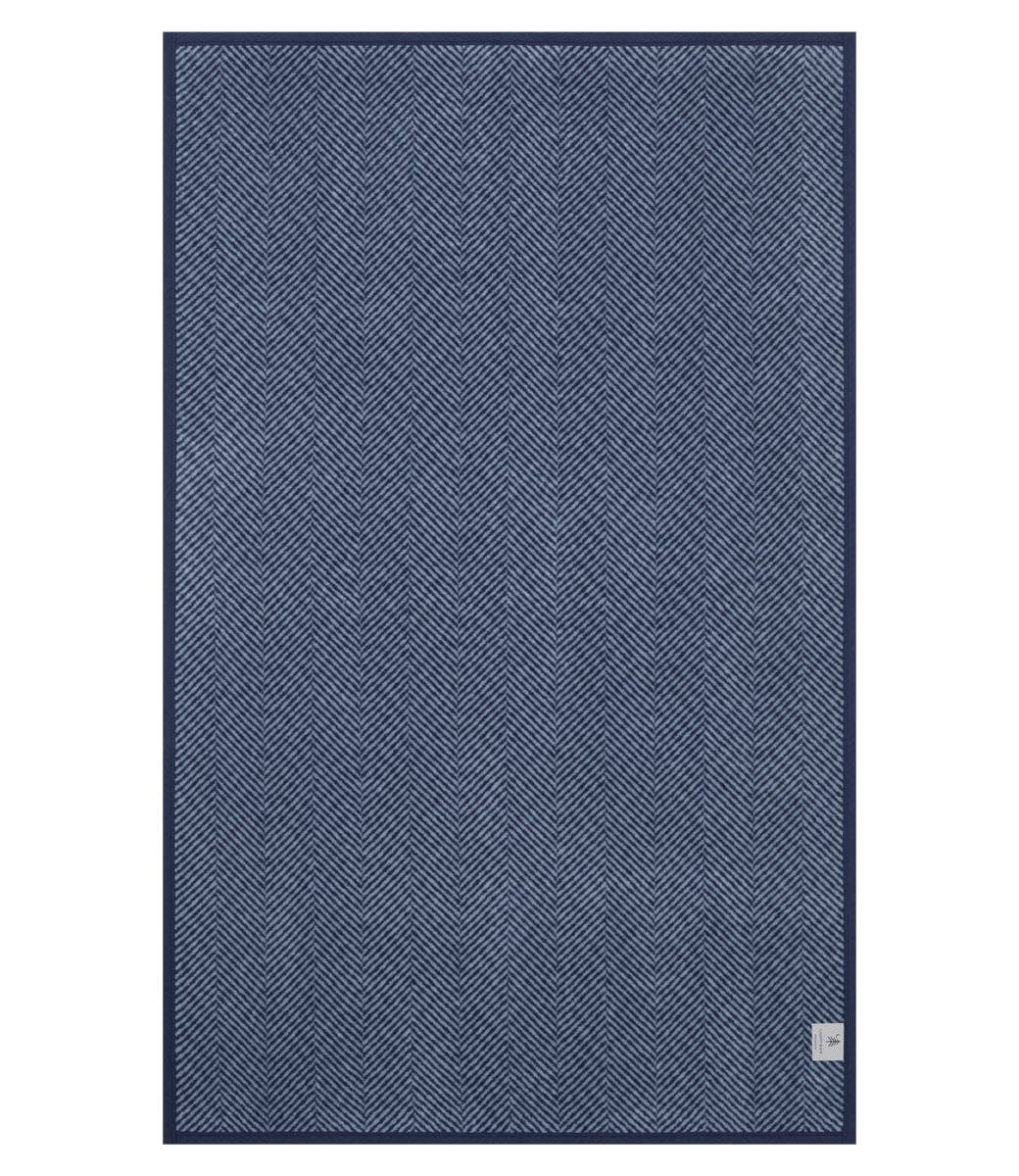 Harborview Herringbone Navy Midi ChappyWrap Blanket