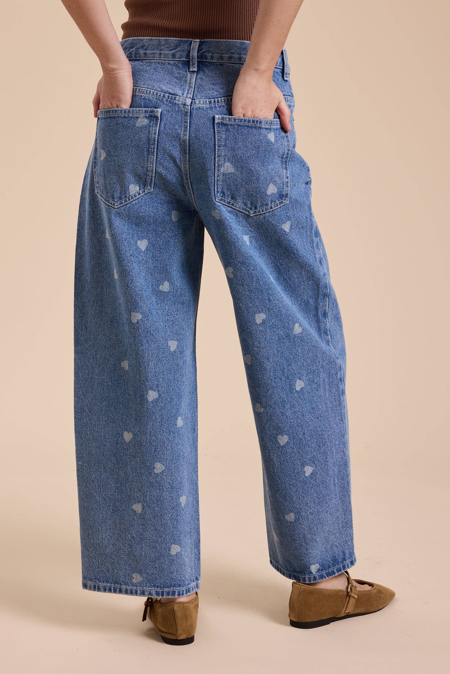 Hearts on Hearts Denim Pants