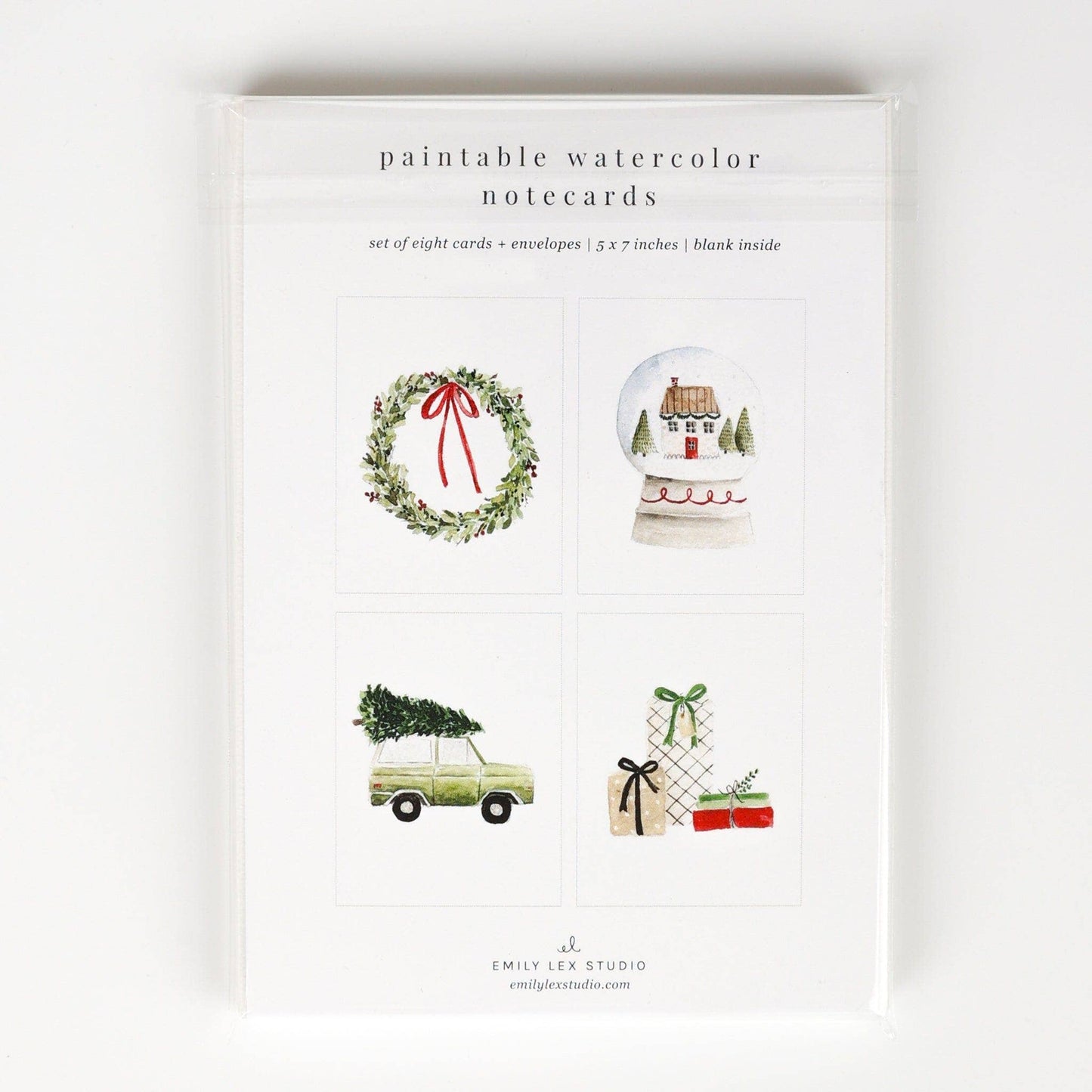 Emily Lex Studio Christmas cheer paintable notecard