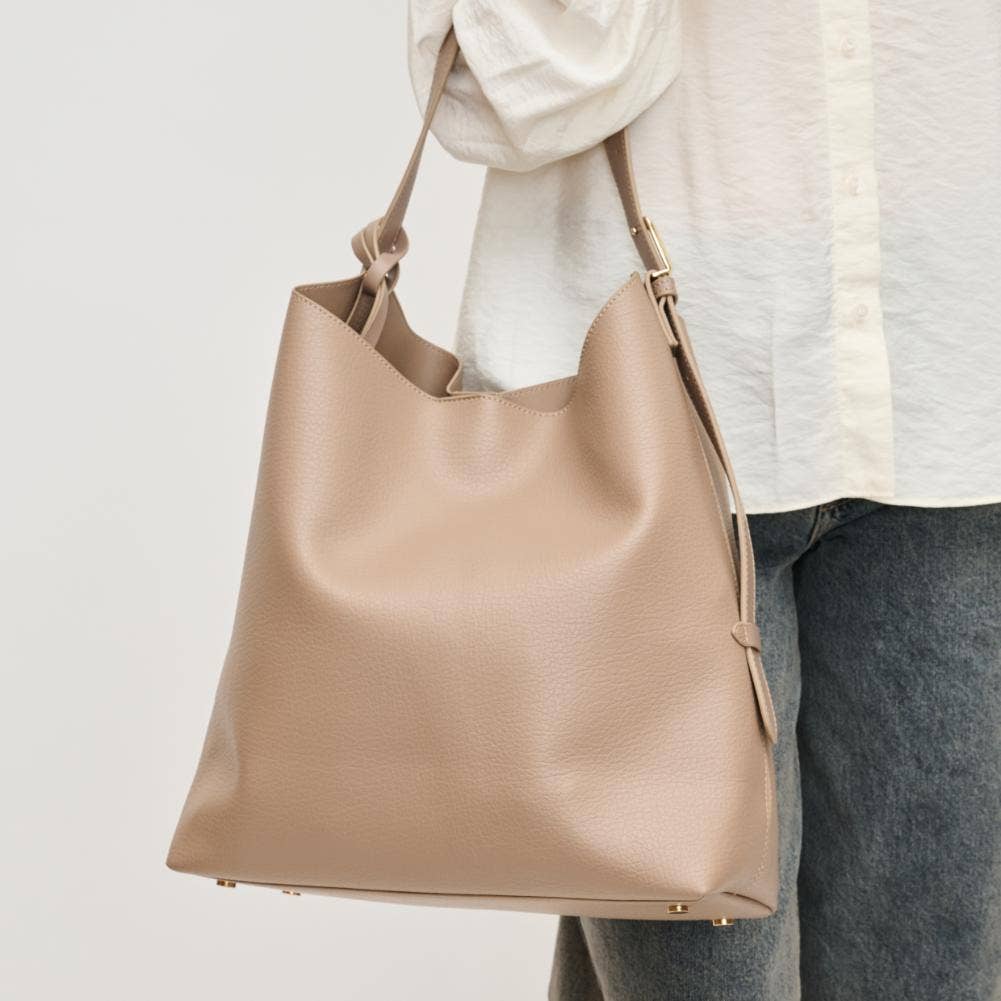 The Daily Hobo Tote in Taupe