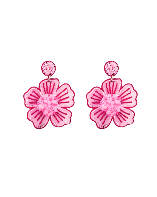 Spring Bloom Earrings in Pink