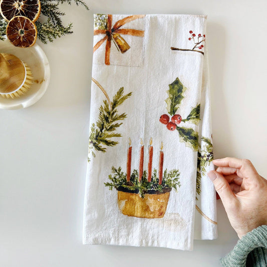 Emily Lex Studio Yuletide Tea Towel