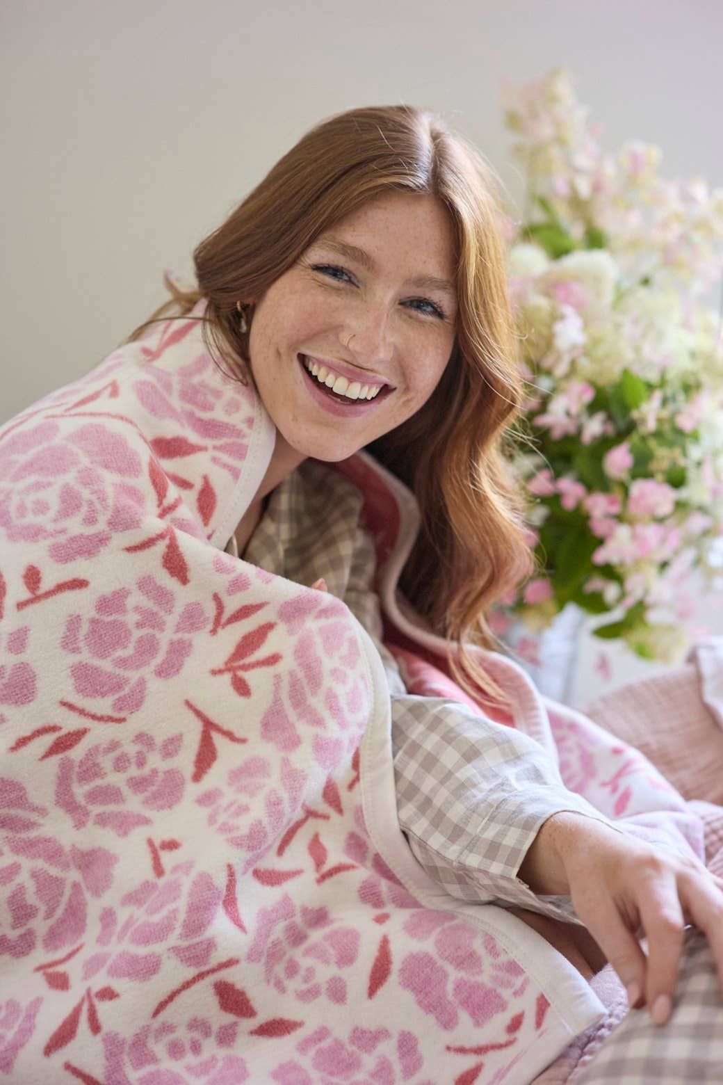 Peony Petals ChappyWrap Blanket