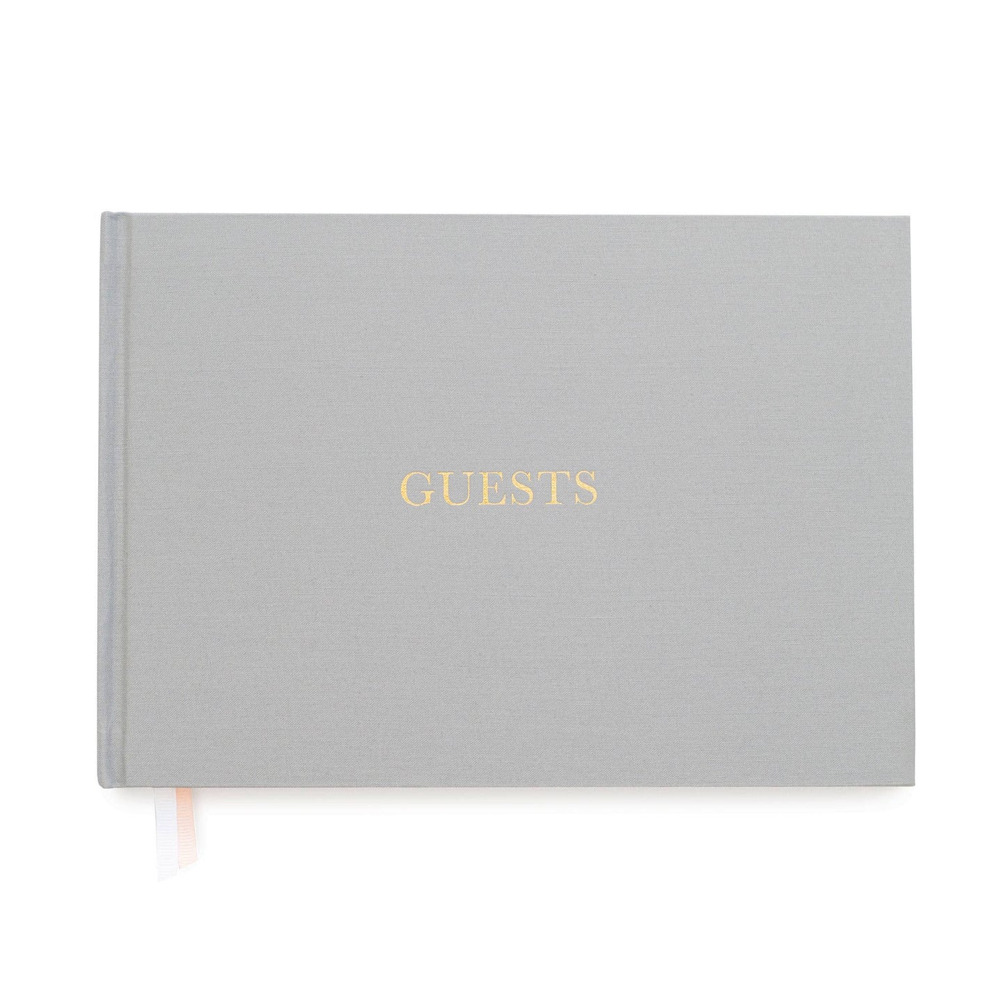 Grey Linen Guest Book
