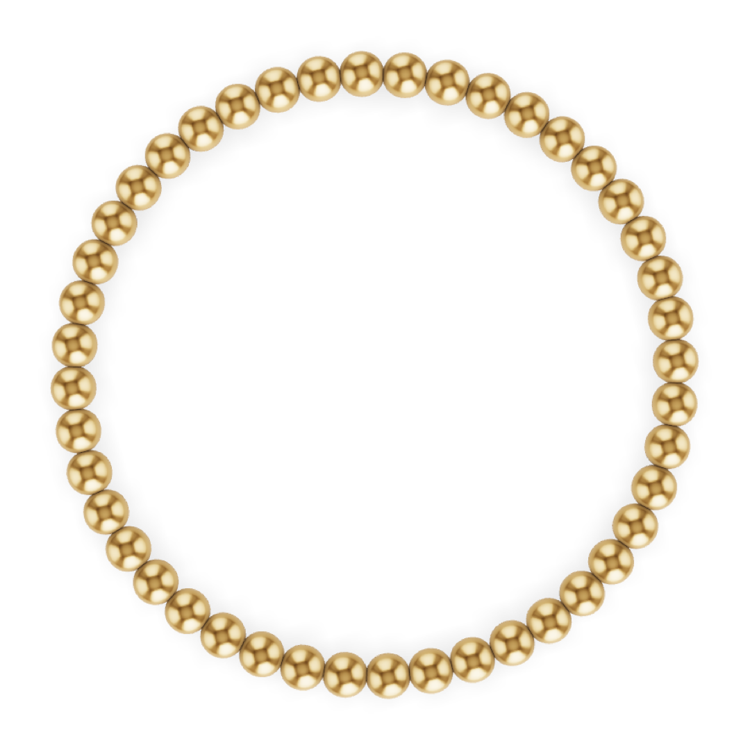 Kylar Mack 4MM Gold Ball Bracelet