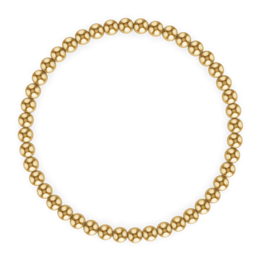 Kylar Mack 4MM Gold Ball Bracelet