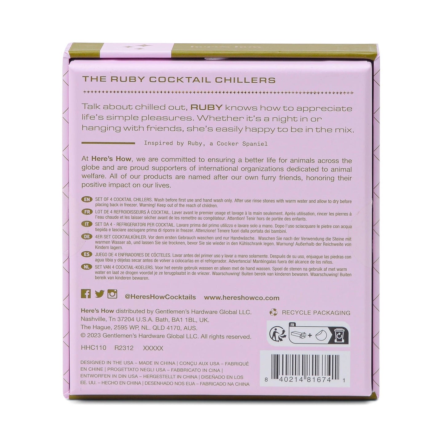 Cocktail Chillers - Gold