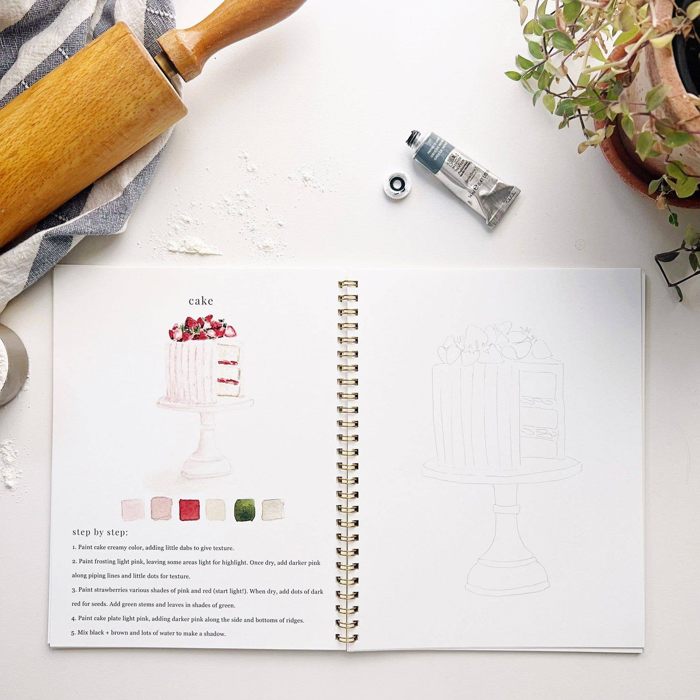 Emily Lex Studio Baking Watercolor Workbook