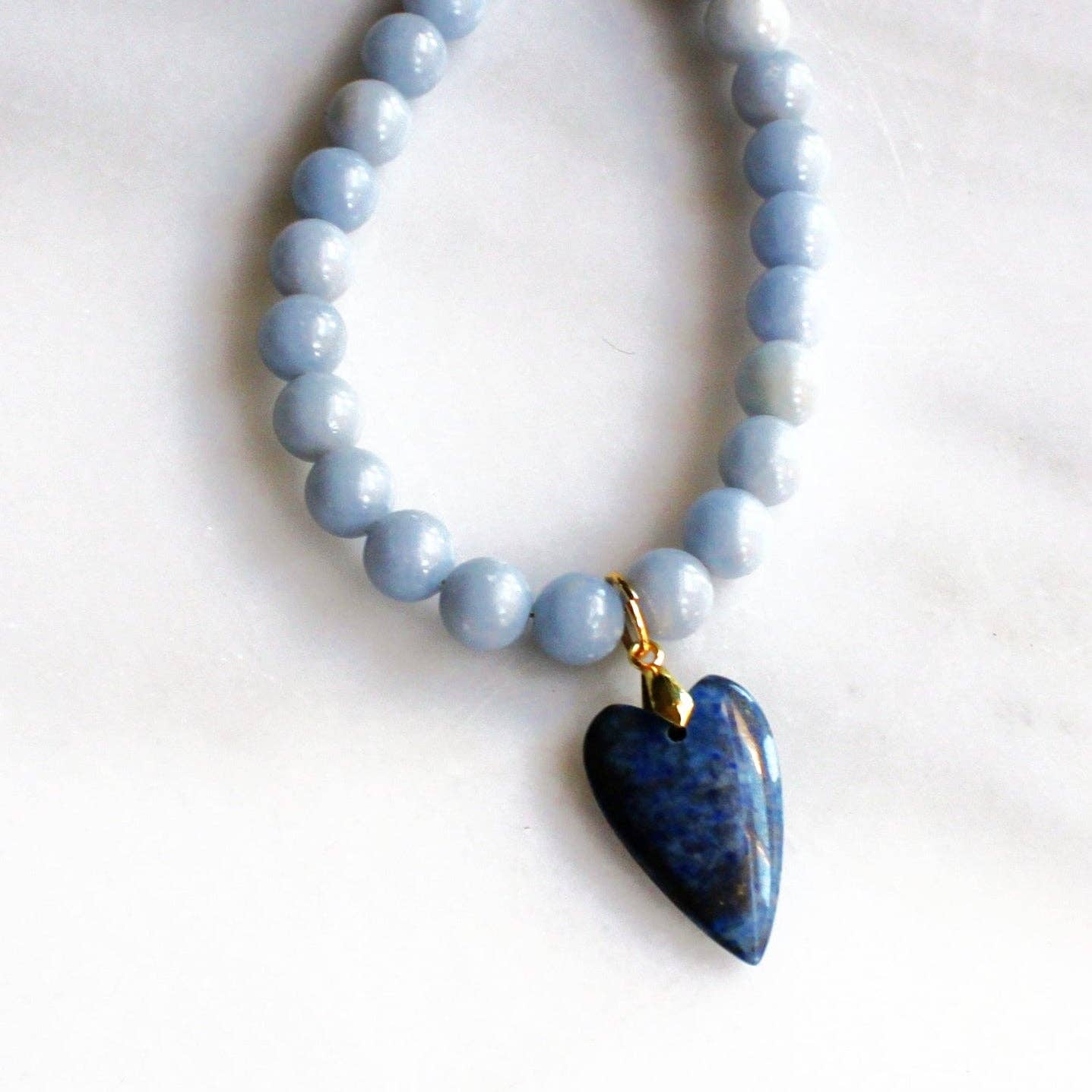 Navy Heart Necklace