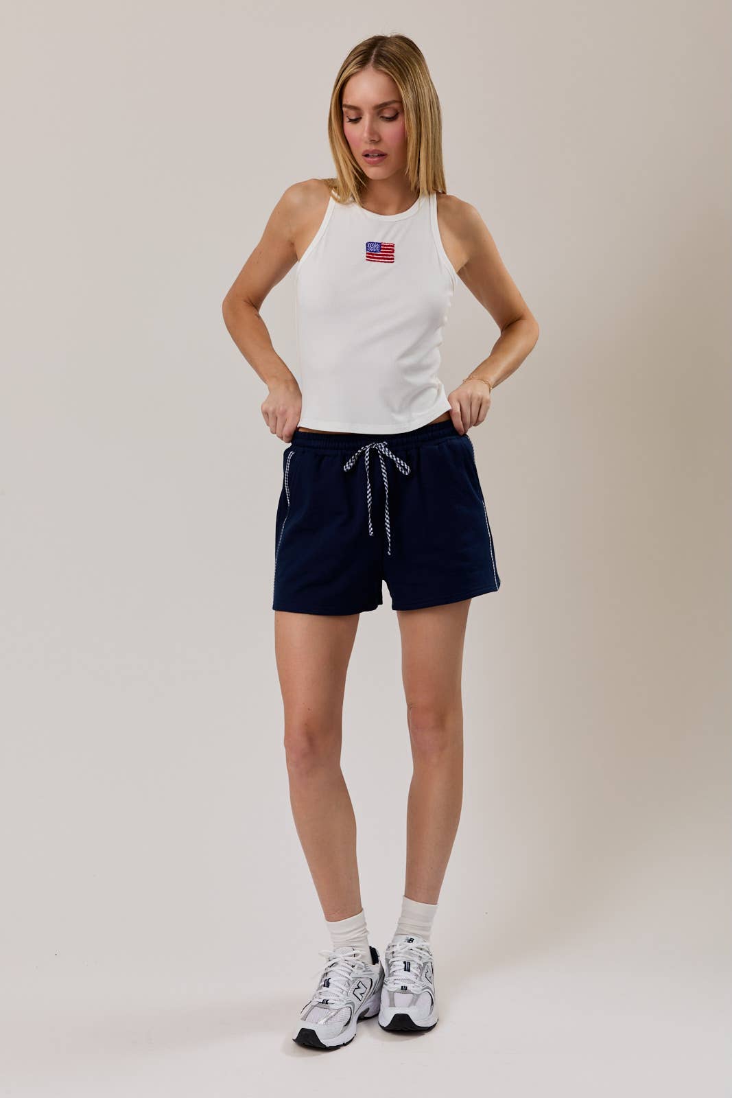 American Flag Beaded Tank