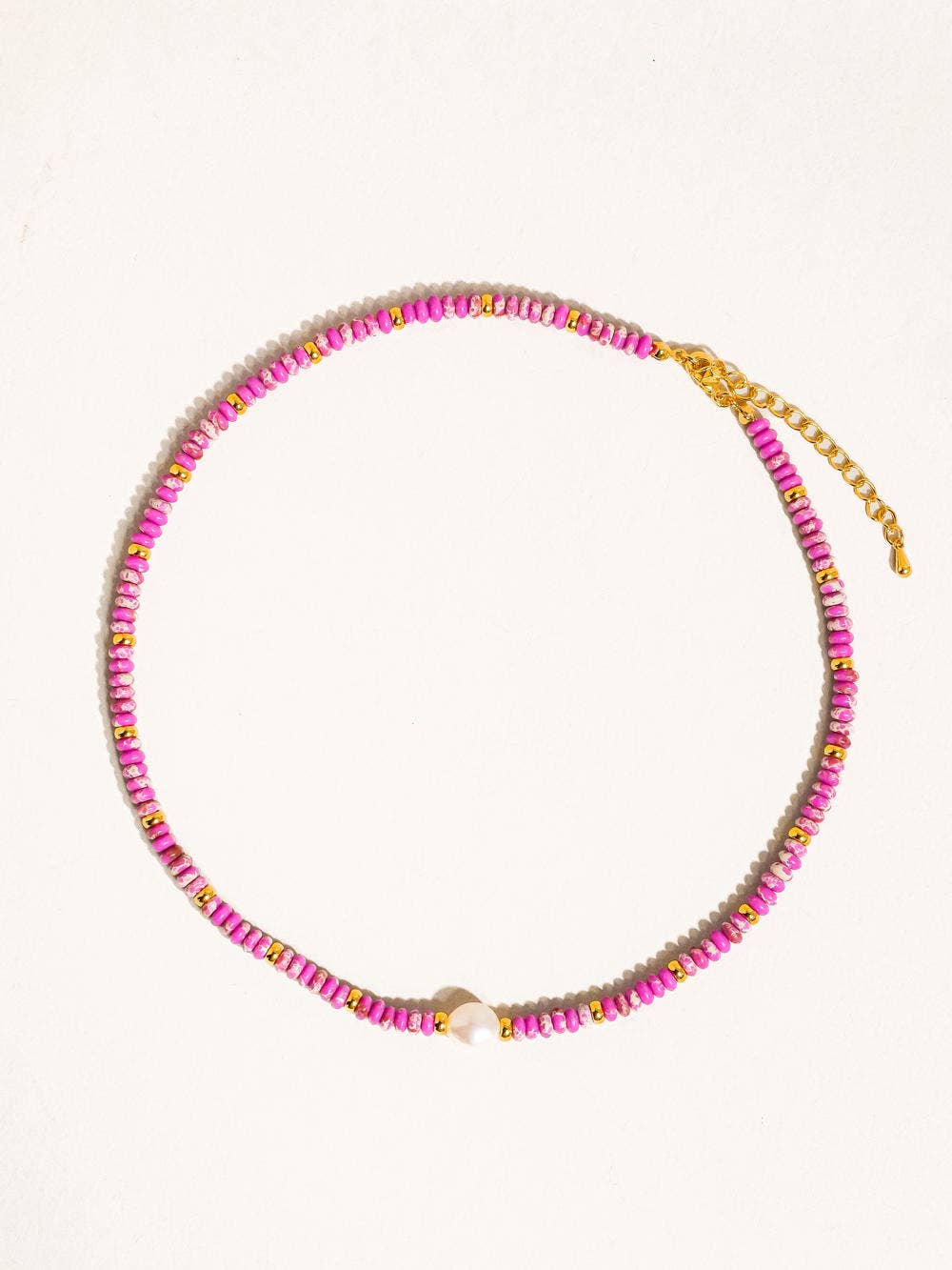 Logan Purple Multi Beaded Pearl Necklace