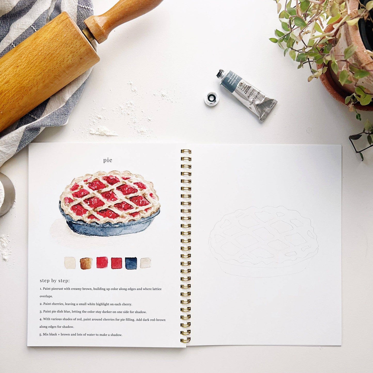 Emily Lex Studio Baking Watercolor Workbook